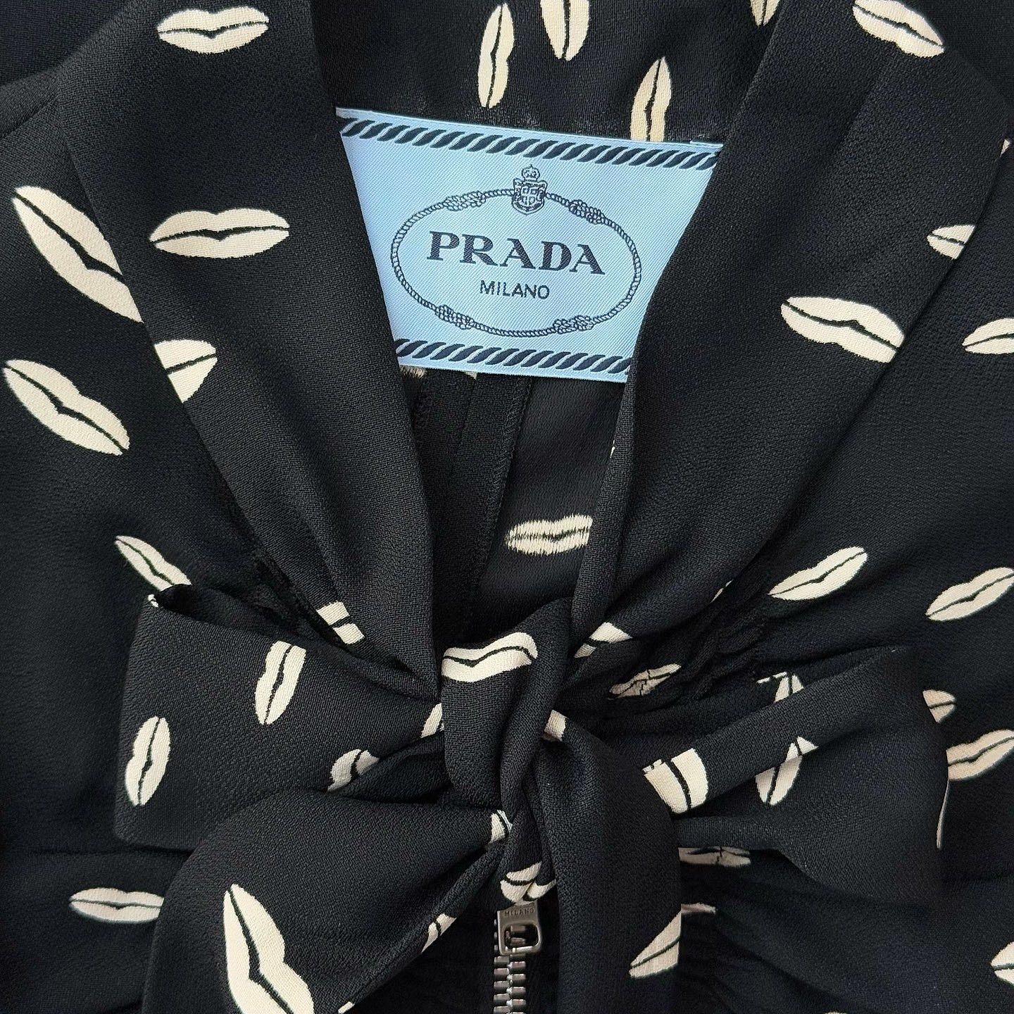 Prada Prada Lip Print Midi Dress Size IT 40 Size S / US 4 / IT 40 - 7 Thumbnail