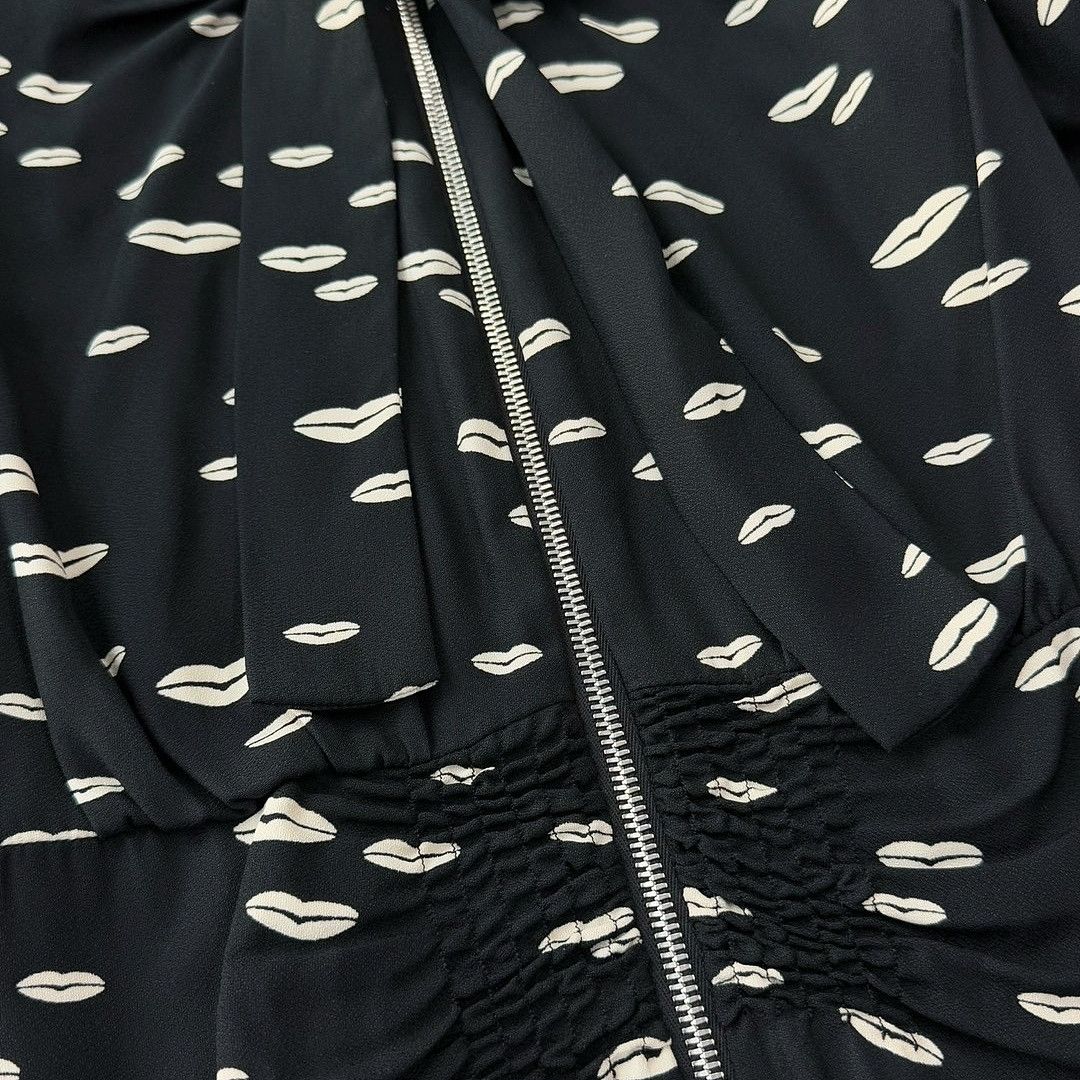 Prada Prada Lip Print Midi Dress Size IT 40 Size S / US 4 / IT 40 - 5 Thumbnail