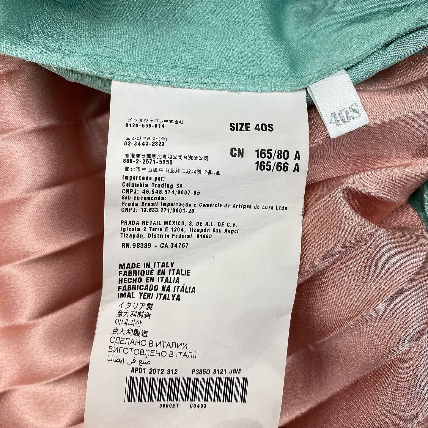 Prada Prada Colorblock Pleated Midi Dress Size 40 Size S / US 4 / IT 40 - 4 Thumbnail
