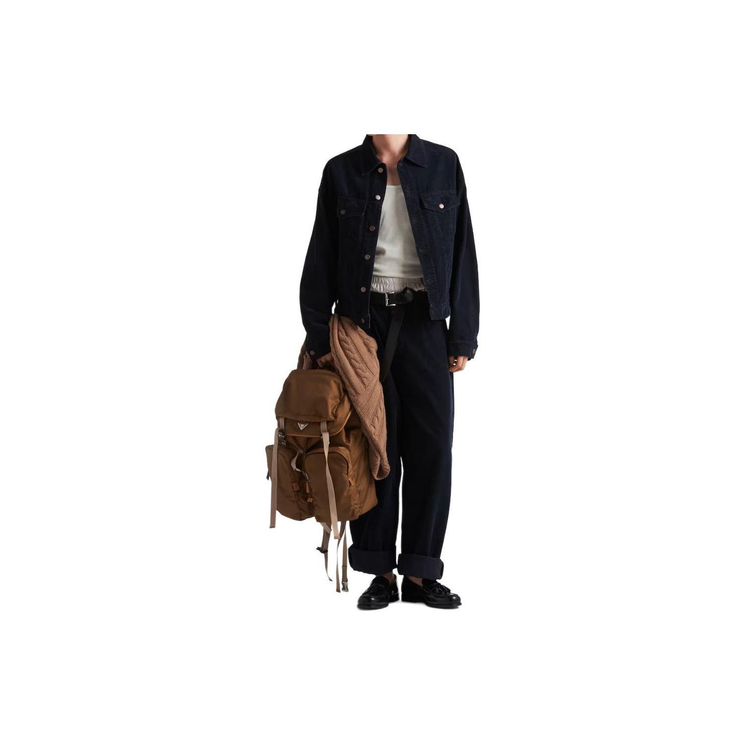 Prada Prada Corduroy Jacket Navy Size L Size US L / EU 52-54 / 3 - 5 Thumbnail