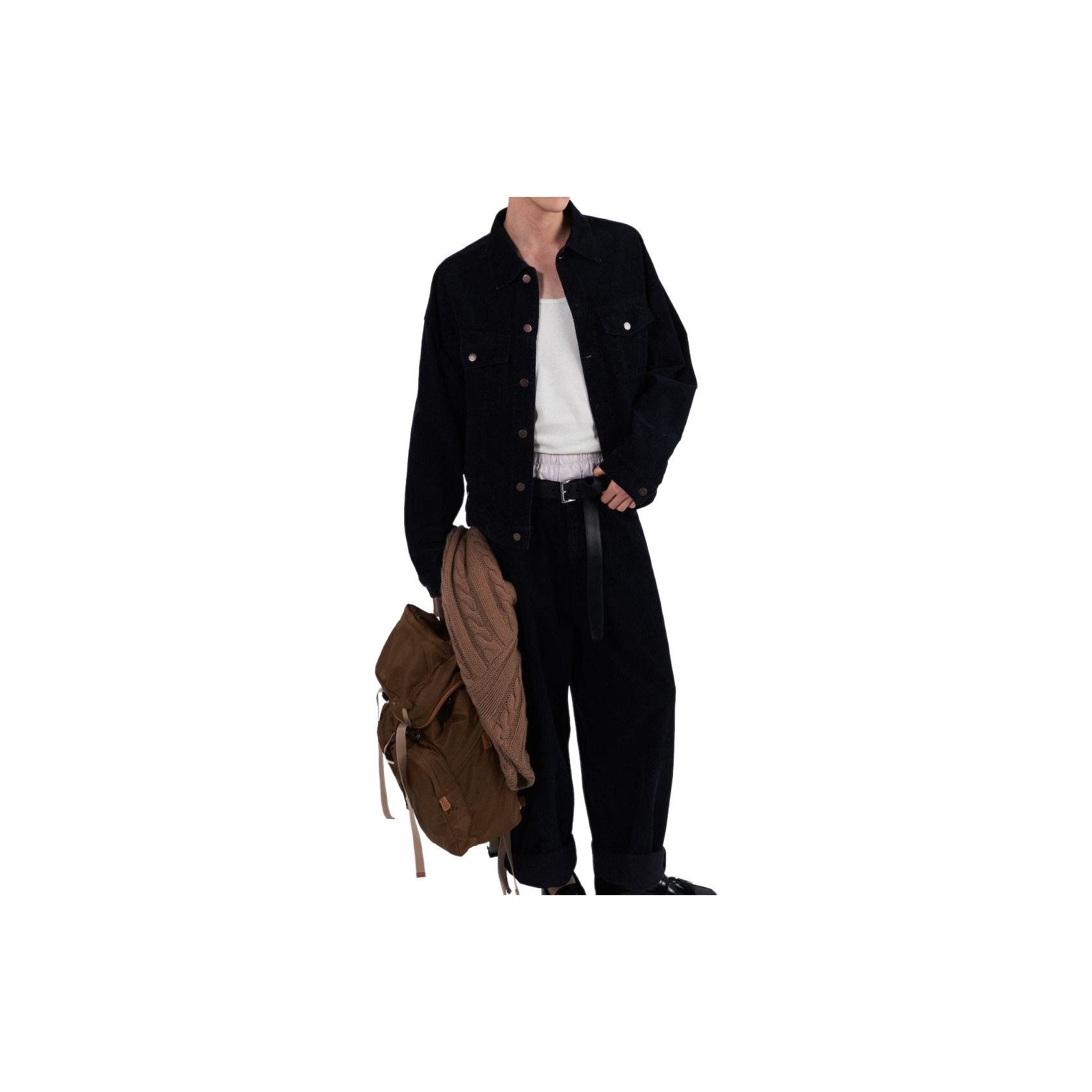 Prada Prada Corduroy Jacket Navy Size L Size US L / EU 52-54 / 3 - 7 Thumbnail