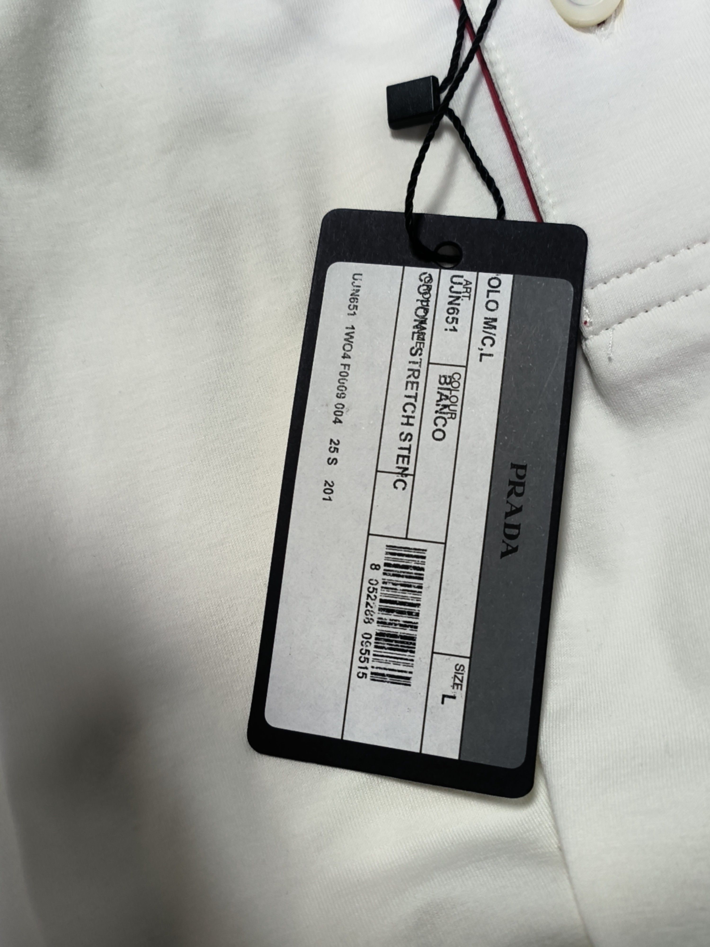 Prada Prada Logo Graphic Polo Shirt Size L Size US L / EU 52-54 / 3 - 5 Thumbnail