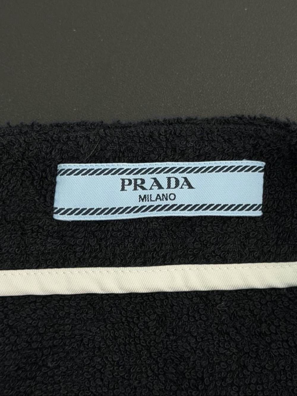 Prada Prada Logo Terry Cloth Mini Skirt Size 38 Size 26" / US 2 / IT 38 - 3 Thumbnail