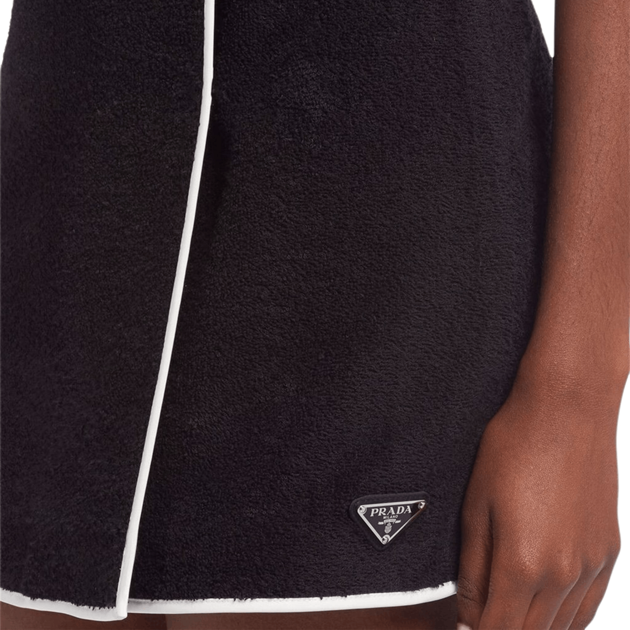 Prada Prada Logo Terry Cloth Mini Skirt Size 38 Size 26" / US 2 / IT 38 - 7 Thumbnail