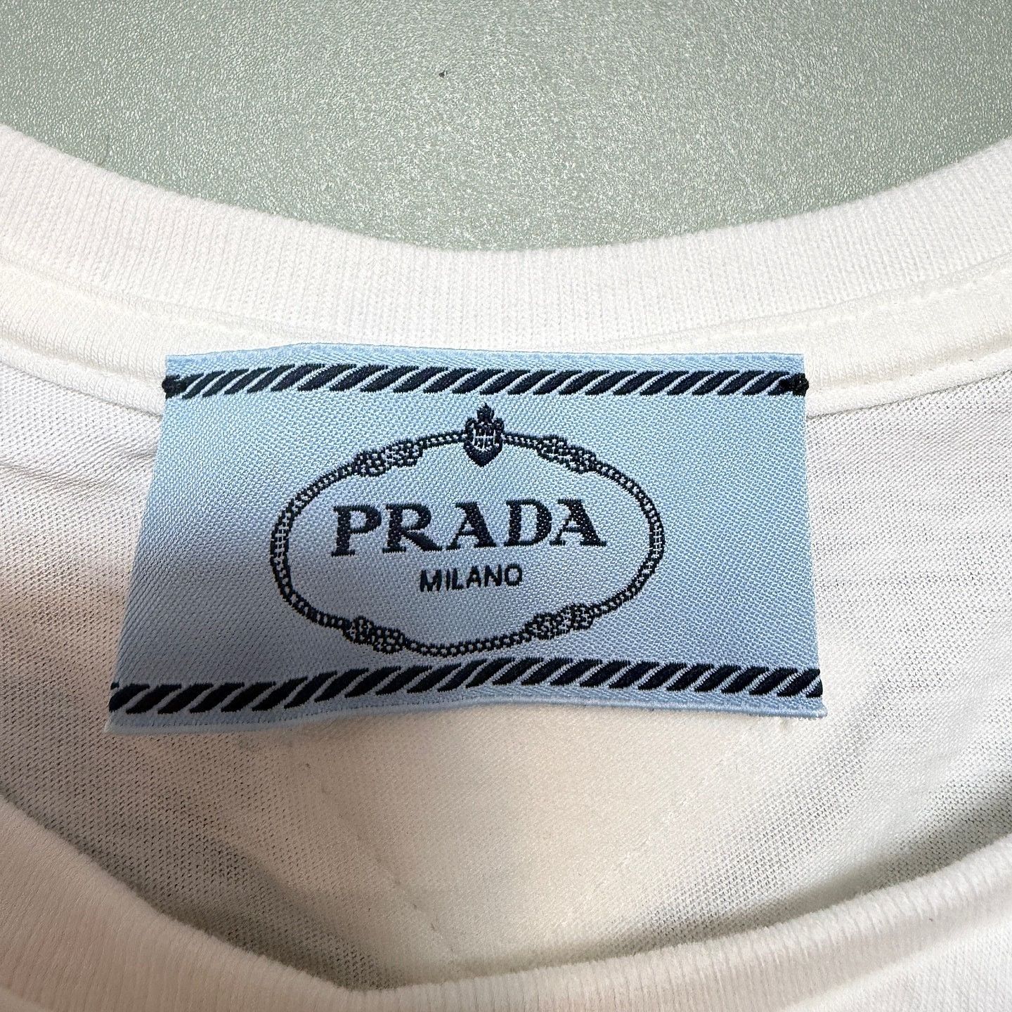 Prada Prada Logo Cotton T-Shirt Size XL Size US XL / EU 56 / 4 - 3 Thumbnail