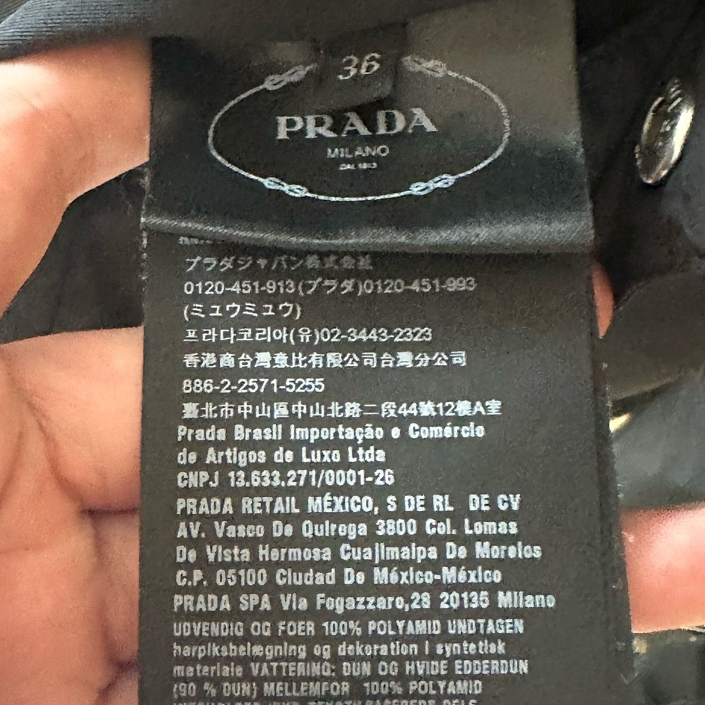 Prada Prada Logo Puffer Down Jacket Size 36 Size XS / US 0-2 / IT 36-38 - 4 Thumbnail