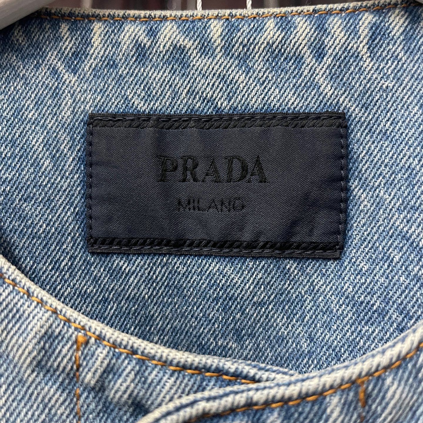 Prada Prada Distressed Denim Jacket Size M Size US M / EU 48-50 / 2 - 3 Thumbnail