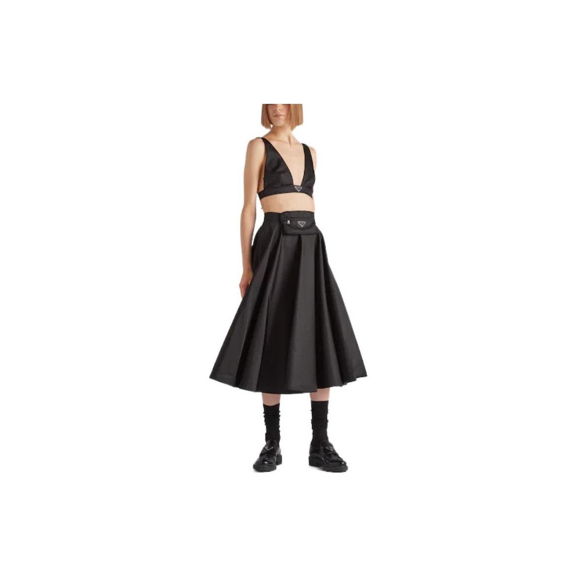 Prada Prada Pouch A-Line Midi Skirt IT 36 Size 25" / US 0 / IT 36 - 8 Thumbnail
