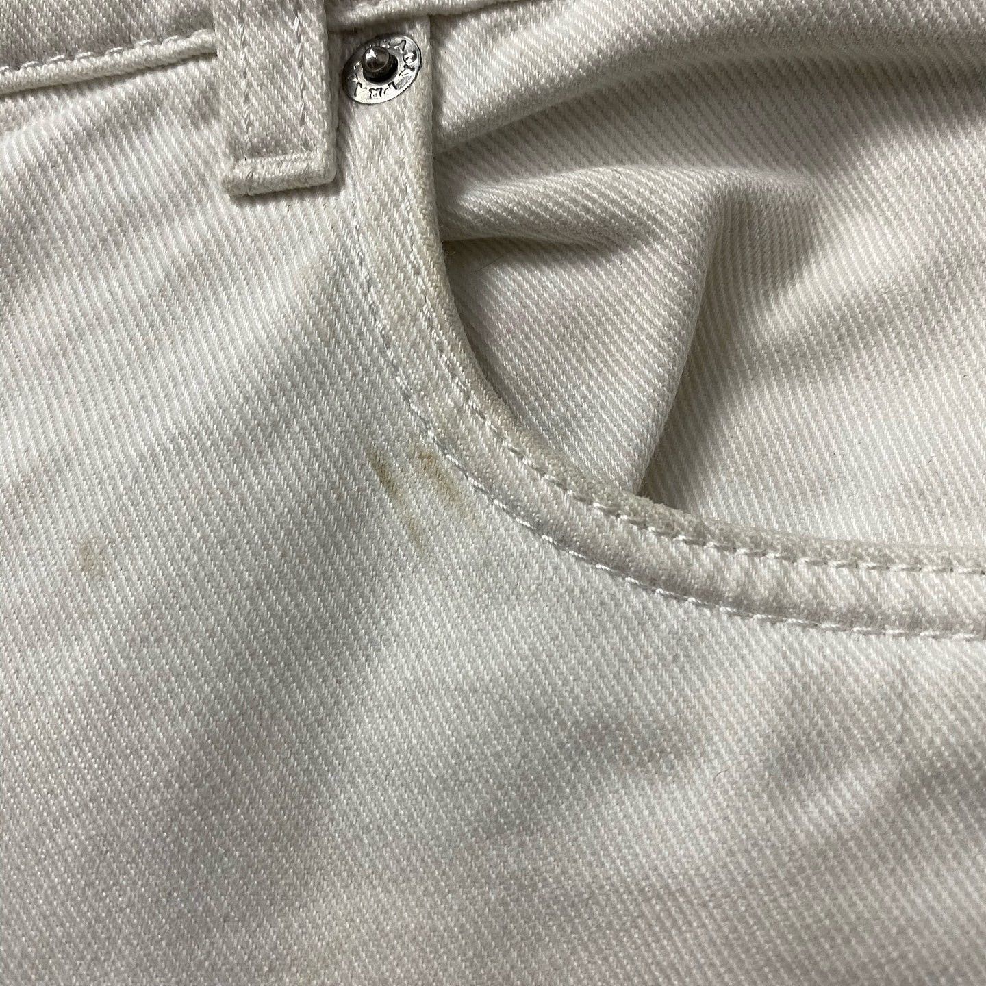 Prada Prada Triangle Logo White Jeans Size 26 Size 26" / US 2 / IT 38 - 8 Thumbnail