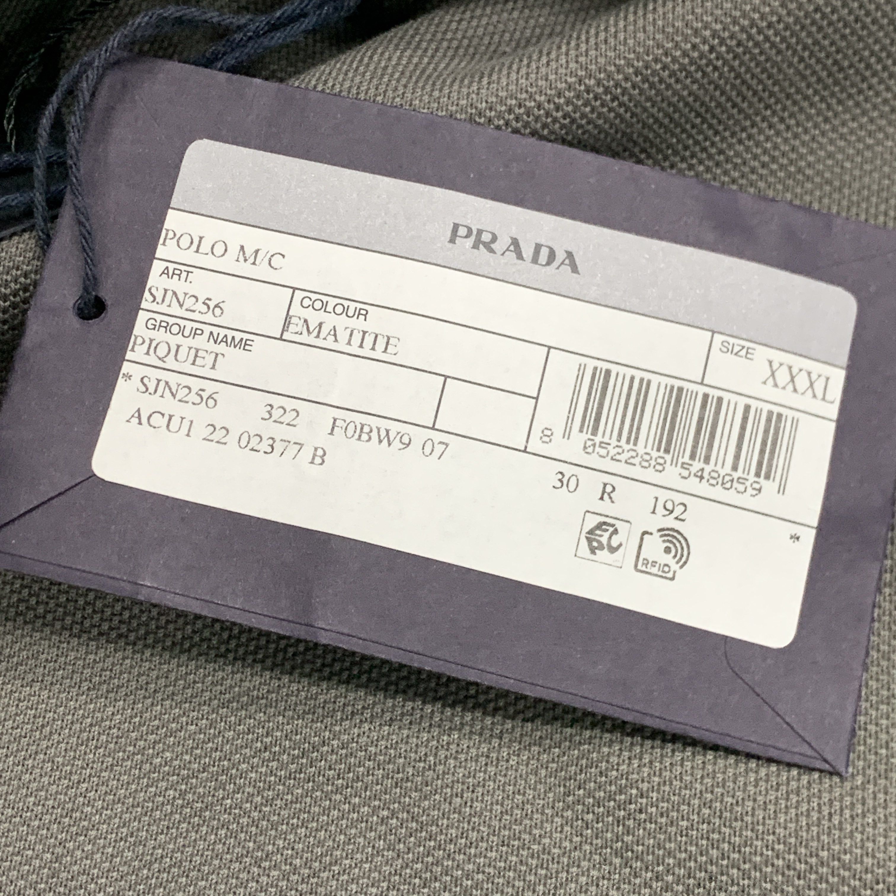 Prada Prada Logo Patch Cotton Polo Shirt Size XXXL Size US XXL / EU 58 / 5 - 5 Thumbnail