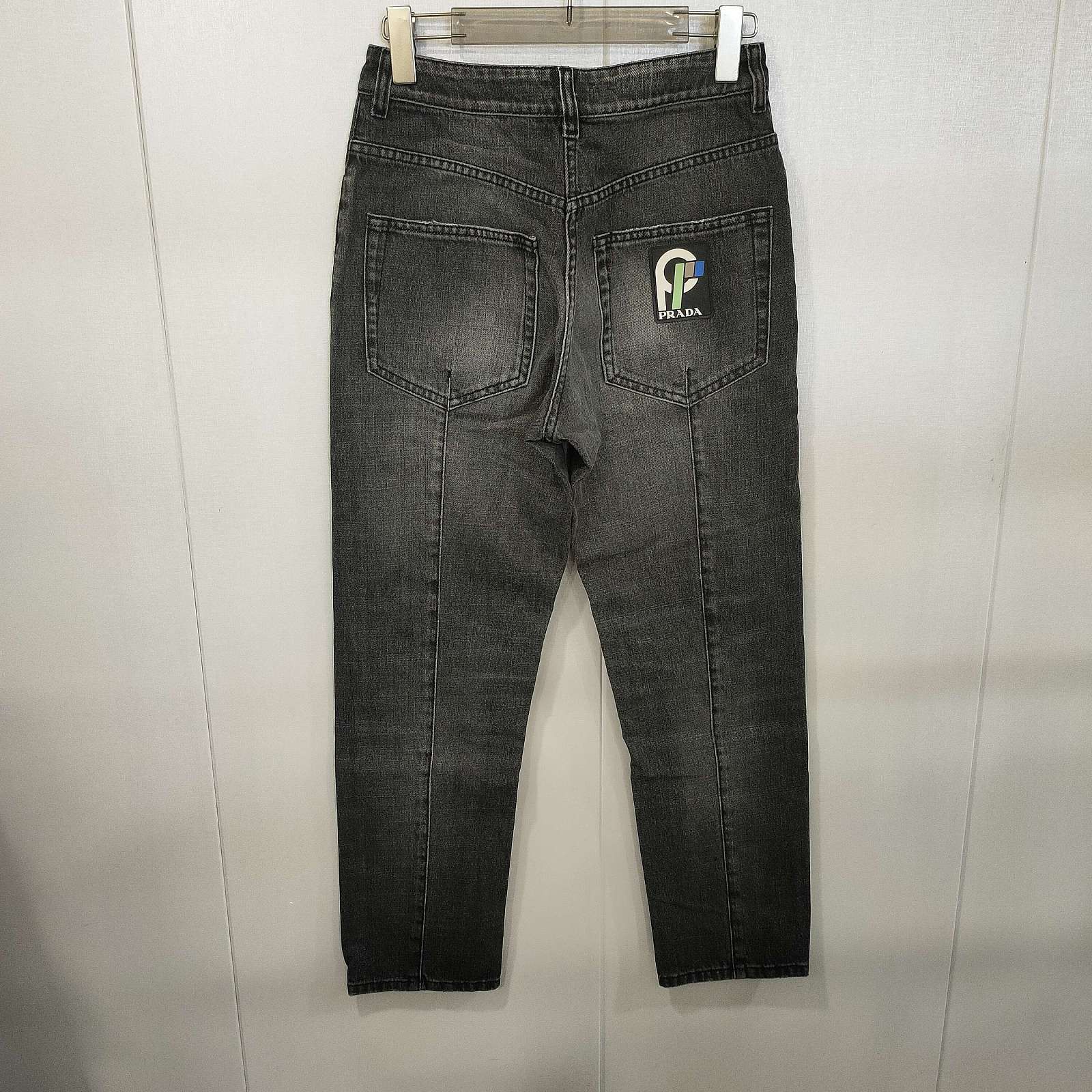 Prada Prada Logo Patch Straight Leg Jeans Size 26 Size US 26 / EU 42 - 2 Thumbnail