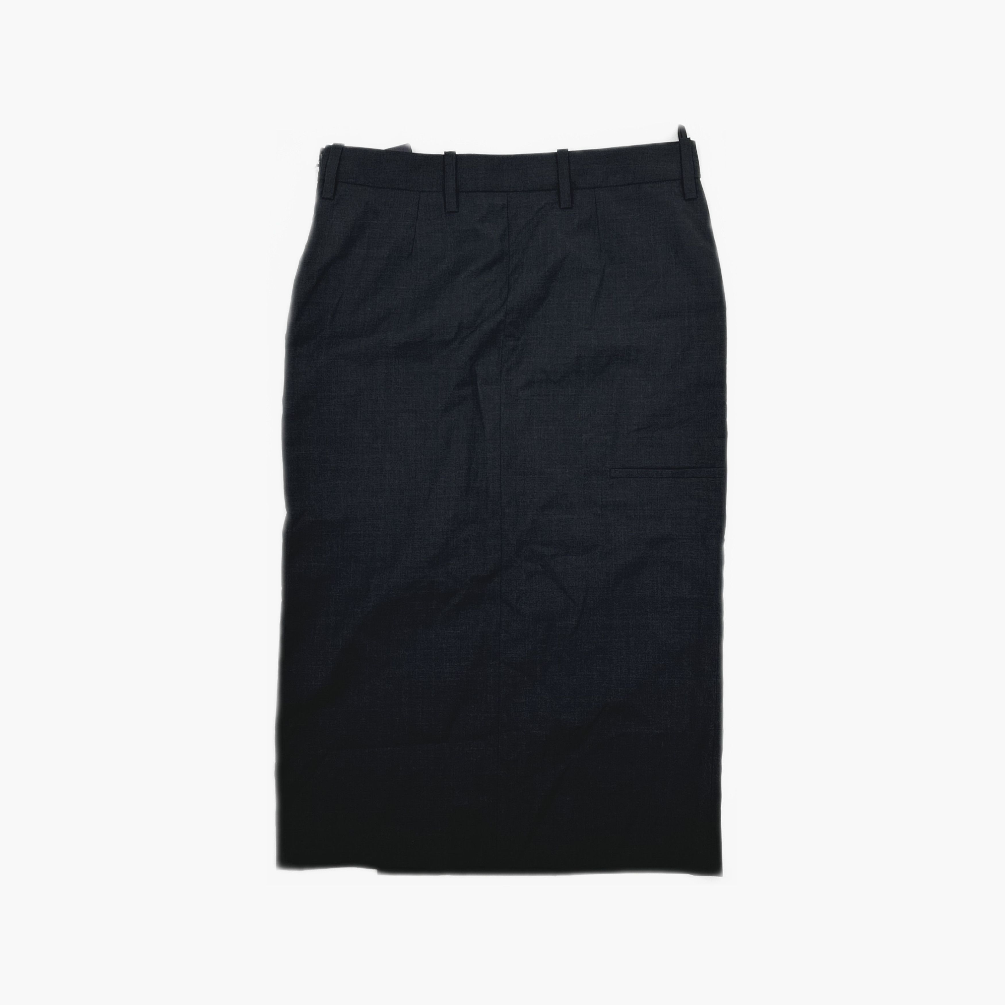 Prada Prada Superfine Wool Slit Skirt Size 38 Size 26" / US 2 / IT 38 - 2 Thumbnail