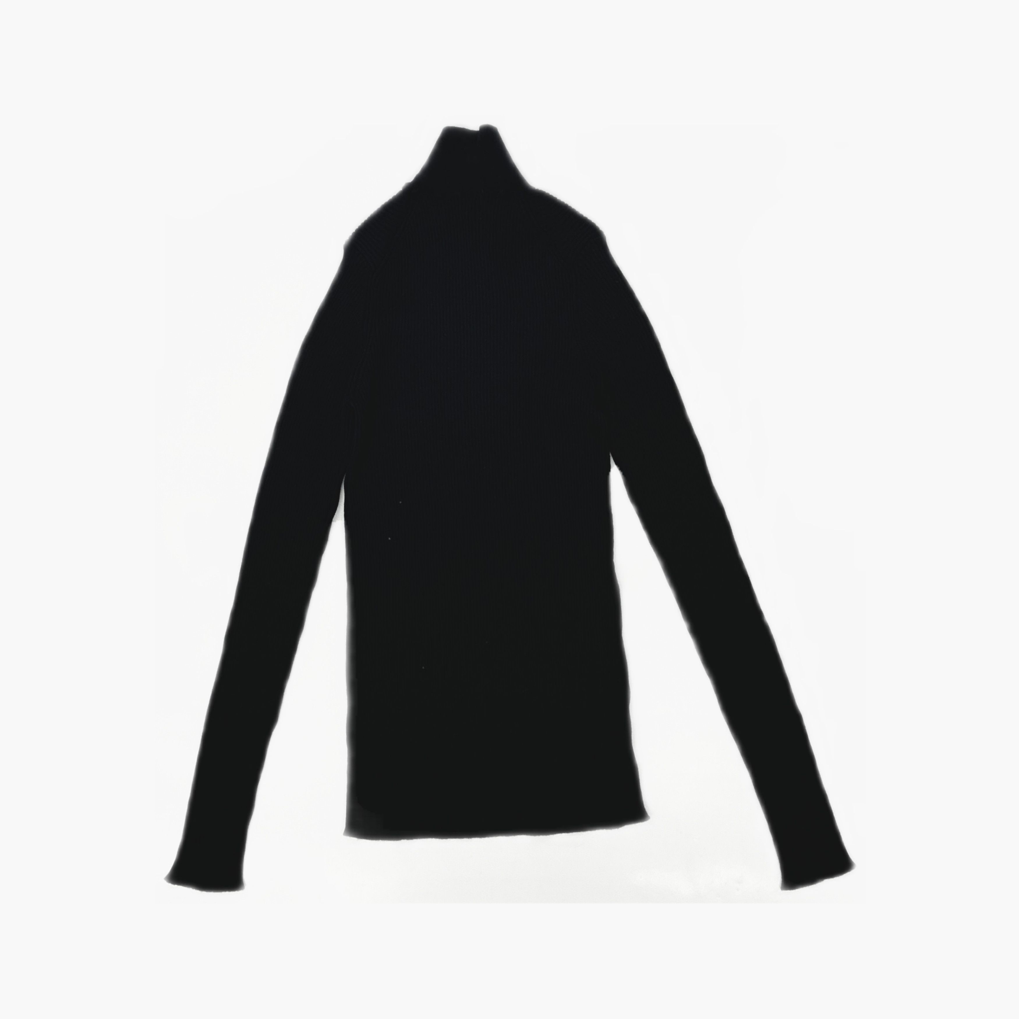 Prada Prada Black Ribbed Turtleneck Sweater Size 38 Size XS / US 0-2 / IT 36-38 - 2 Thumbnail