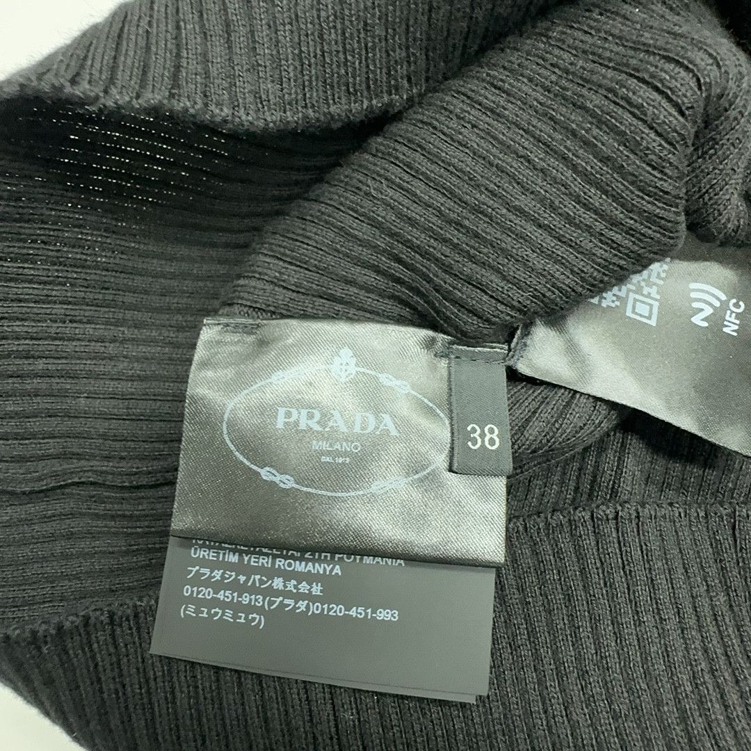 Prada Prada Black Ribbed Turtleneck Sweater Size 38 Size XS / US 0-2 / IT 36-38 - 5 Thumbnail