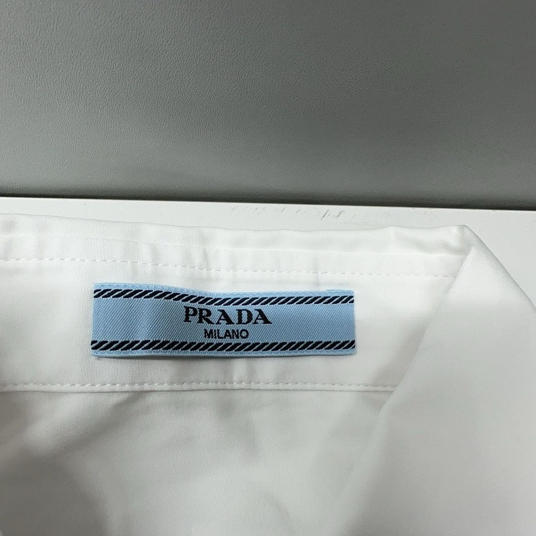 Prada Prada Popeline Necktie Button Up Shirt Size S Size US S / EU 44-46 / 1 - 4 Thumbnail