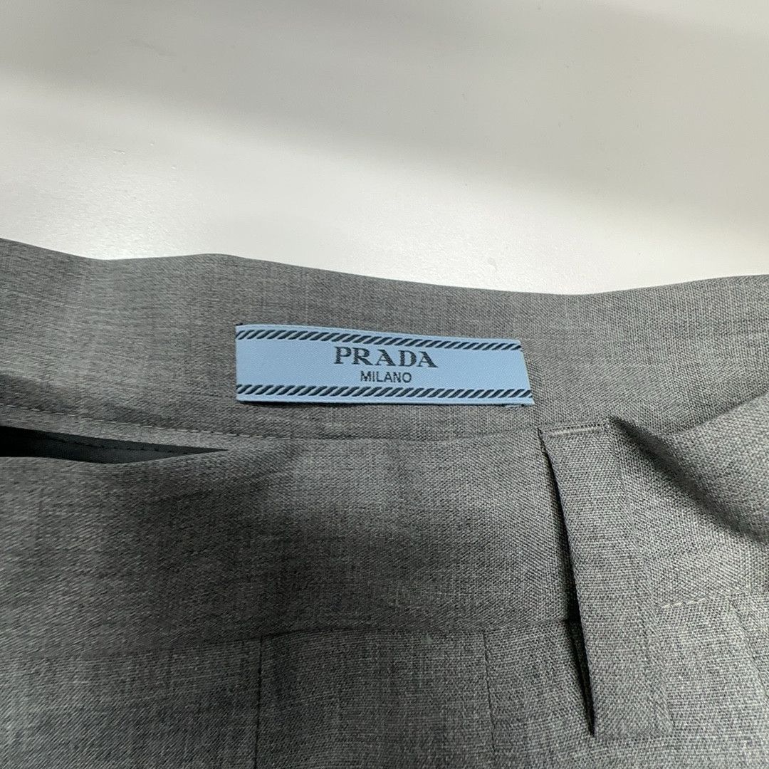 Prada Prada Pleated Wool Skirt Size 38 Size 26" / US 2 / IT 38 - 6 Thumbnail