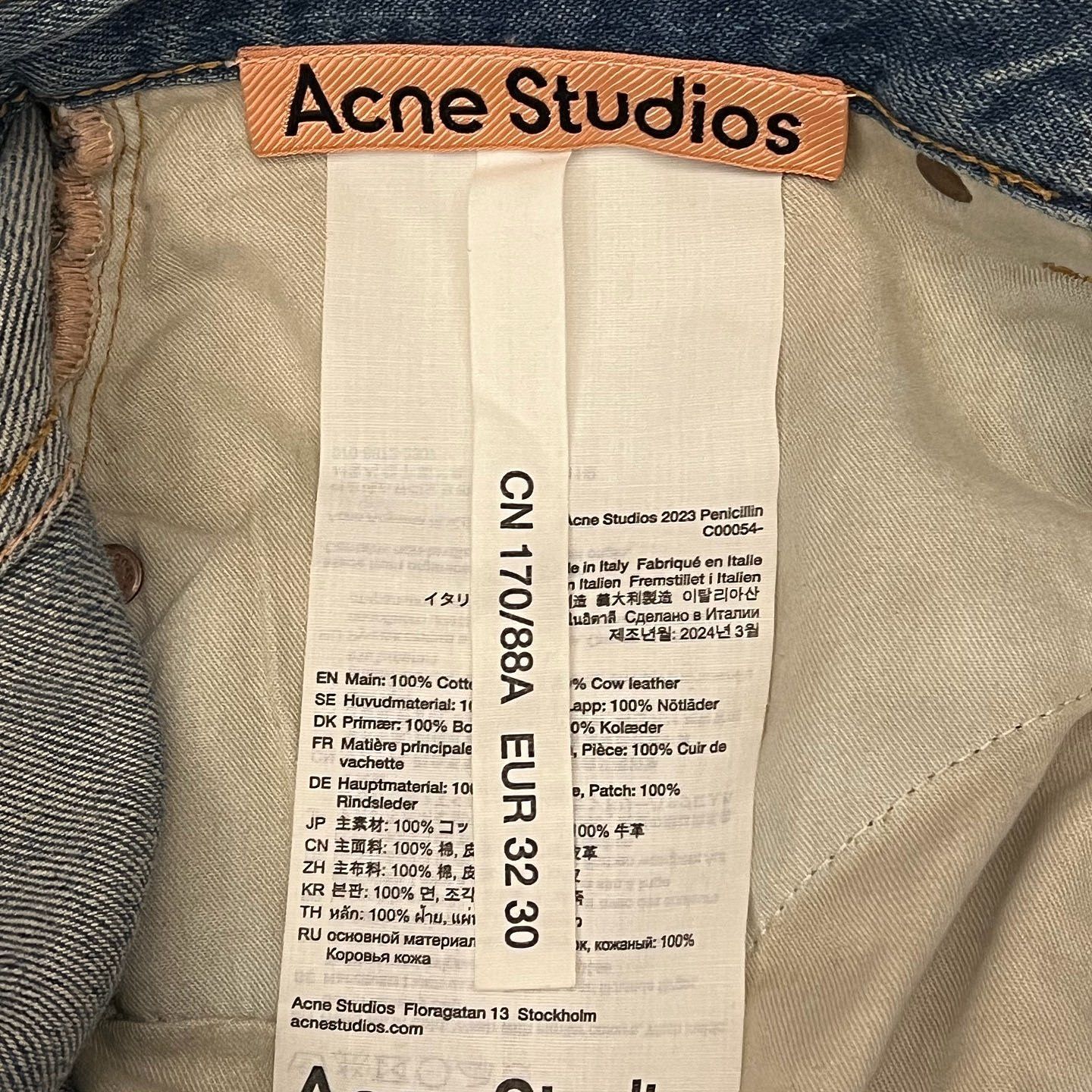 Acne Studios Acne Studios Dirty Wash Denim Jeans US 32 Size US 30 / EU 46 - 4 Thumbnail