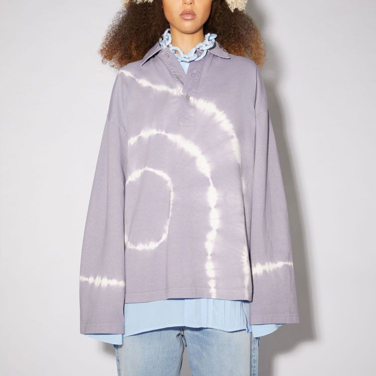 Acne Studios Acne Studios Tie-Dye Long Sleeve Polo Size XXS Size XXS / US 00 / IT 34 - 10 Thumbnail