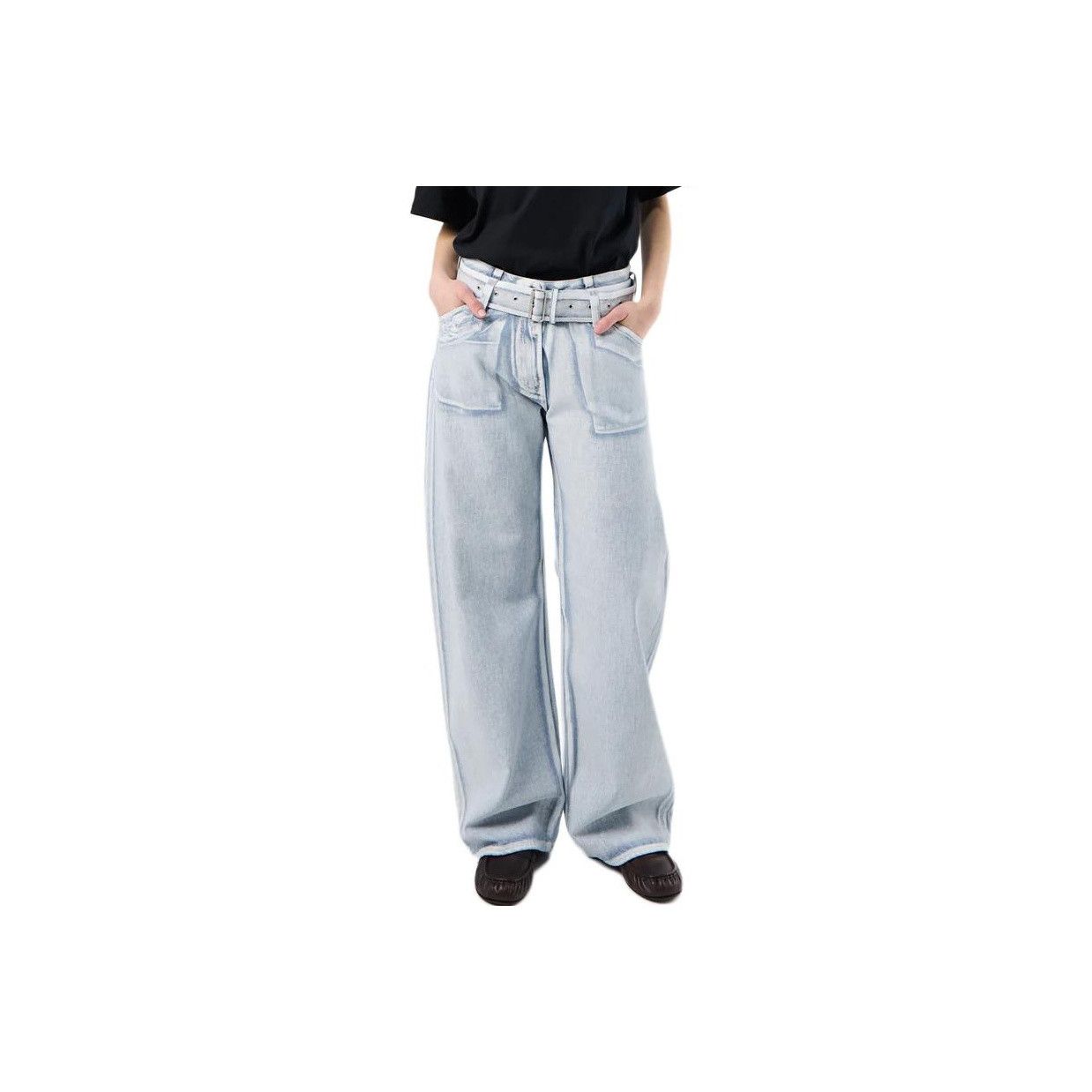 Acne Studios Acne Studios Belted Light Wash Jeans Size 32 Size 24" / US 00 / IT 34 - 8 Thumbnail