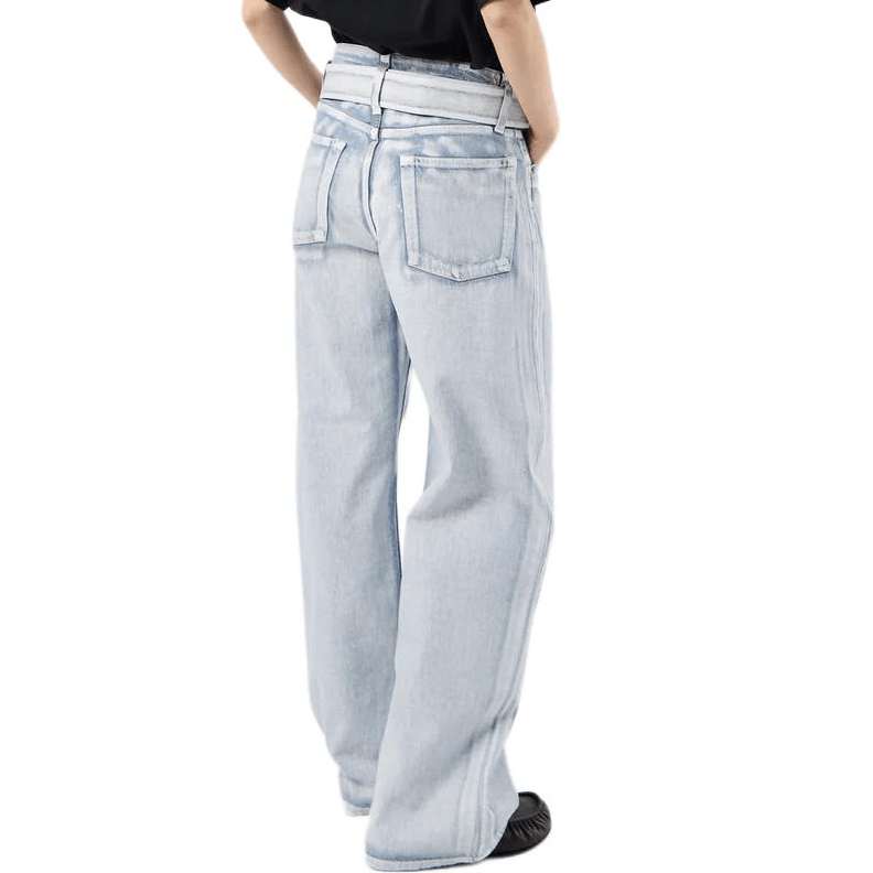 Acne Studios Acne Studios Belted Light Wash Jeans Size 32 Size 24" / US 00 / IT 34 - 9 Thumbnail