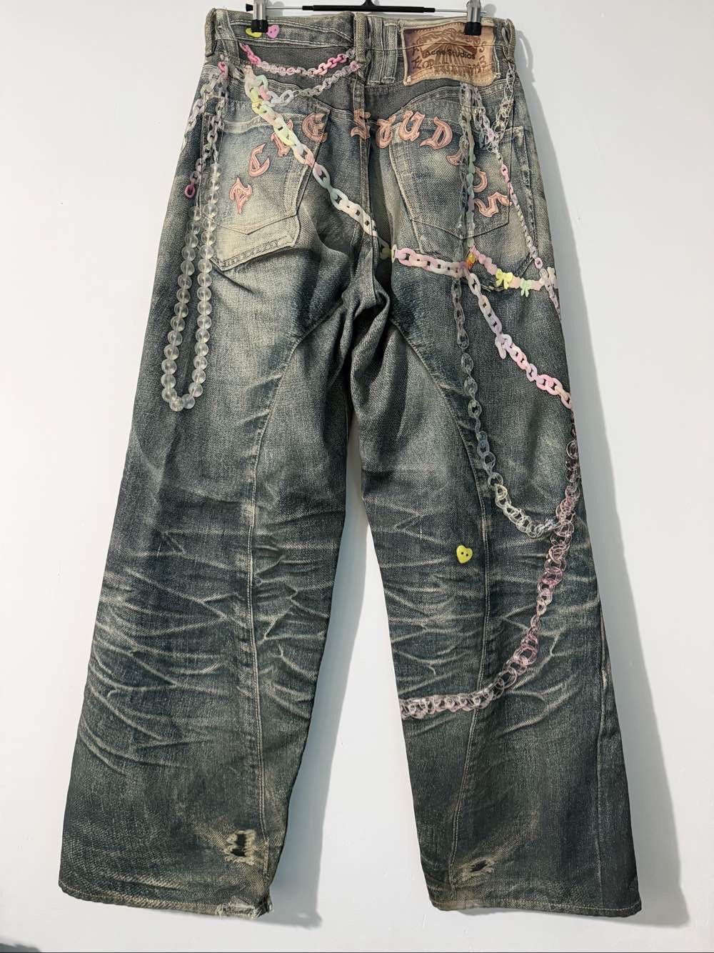 Acne Studios Acne Studios Candy Chain Print Jeans Size 28 Size US 28 / EU 44 - 2 Thumbnail