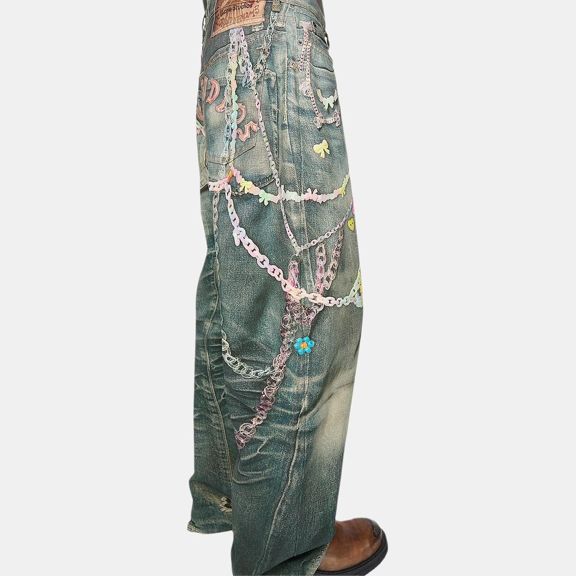 Acne Studios Acne Studios Candy Chain Print Jeans Size 28 Size US 28 / EU 44 - 6 Thumbnail