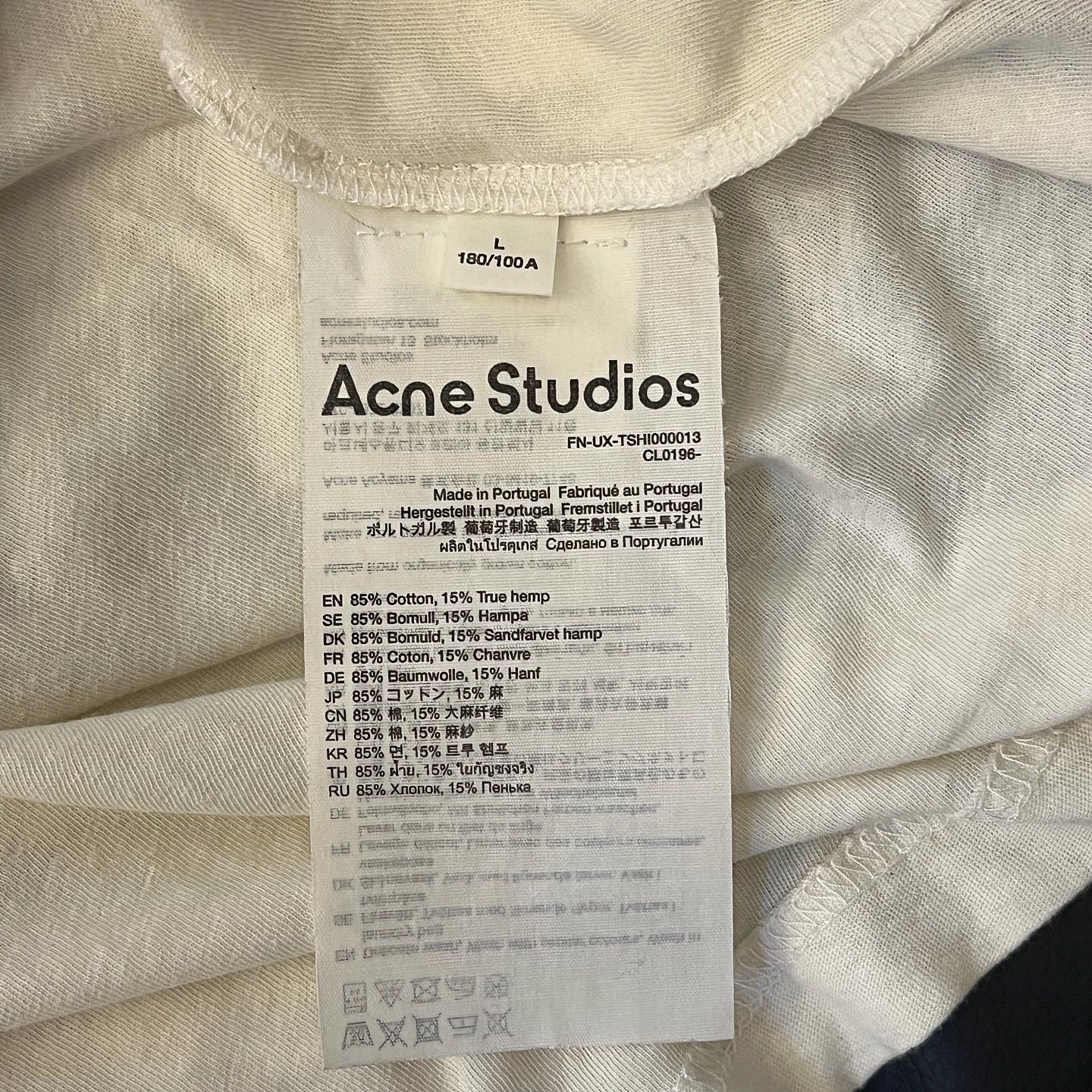 Acne Studios Acne Studios 1996 Logo T-Shirt Size L Size US L / EU 52-54 / 3 - 4 Thumbnail