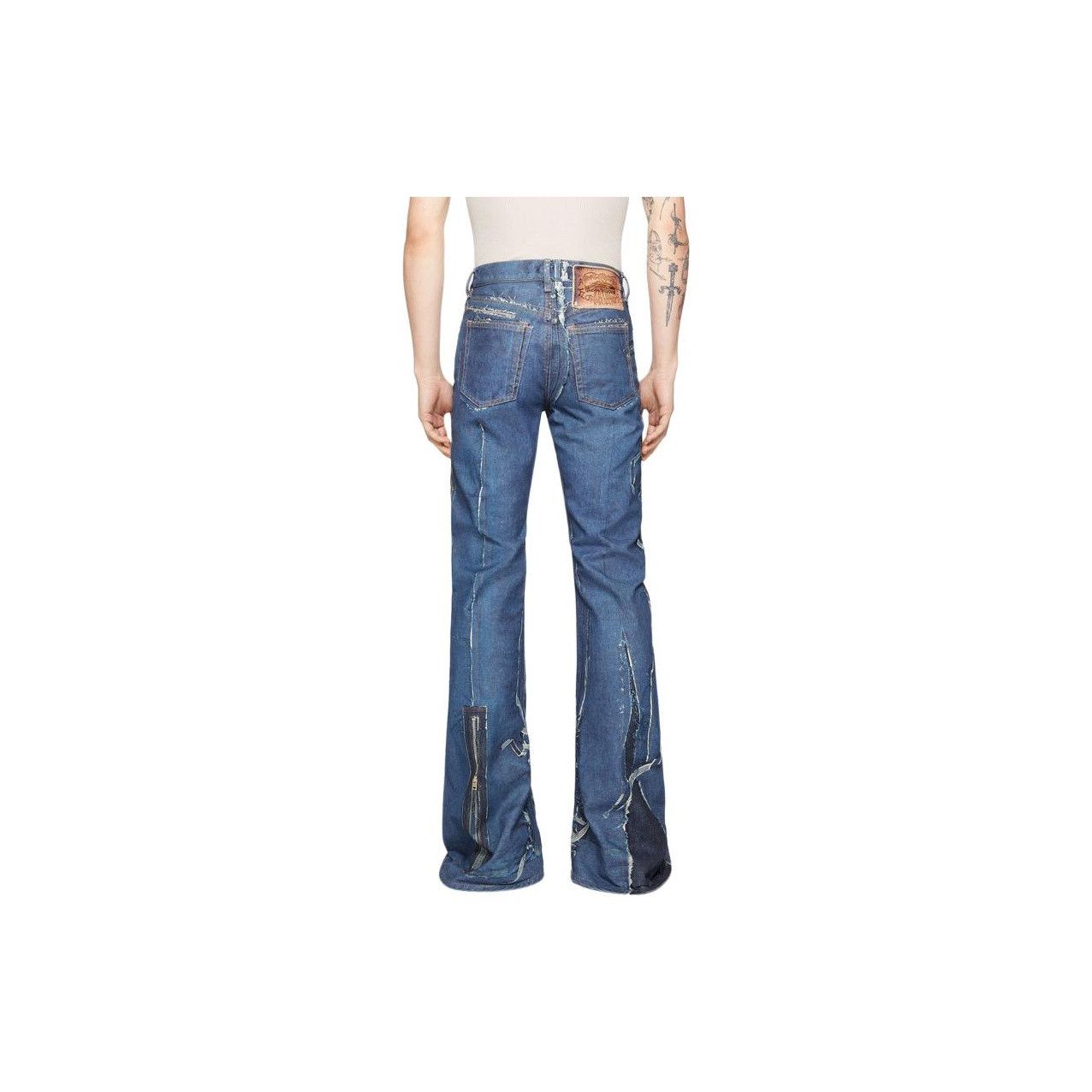 Acne Studios Acne Studios Printed Flare Denim Jeans Size 30 Size US 30 / EU 46 - 7 Thumbnail