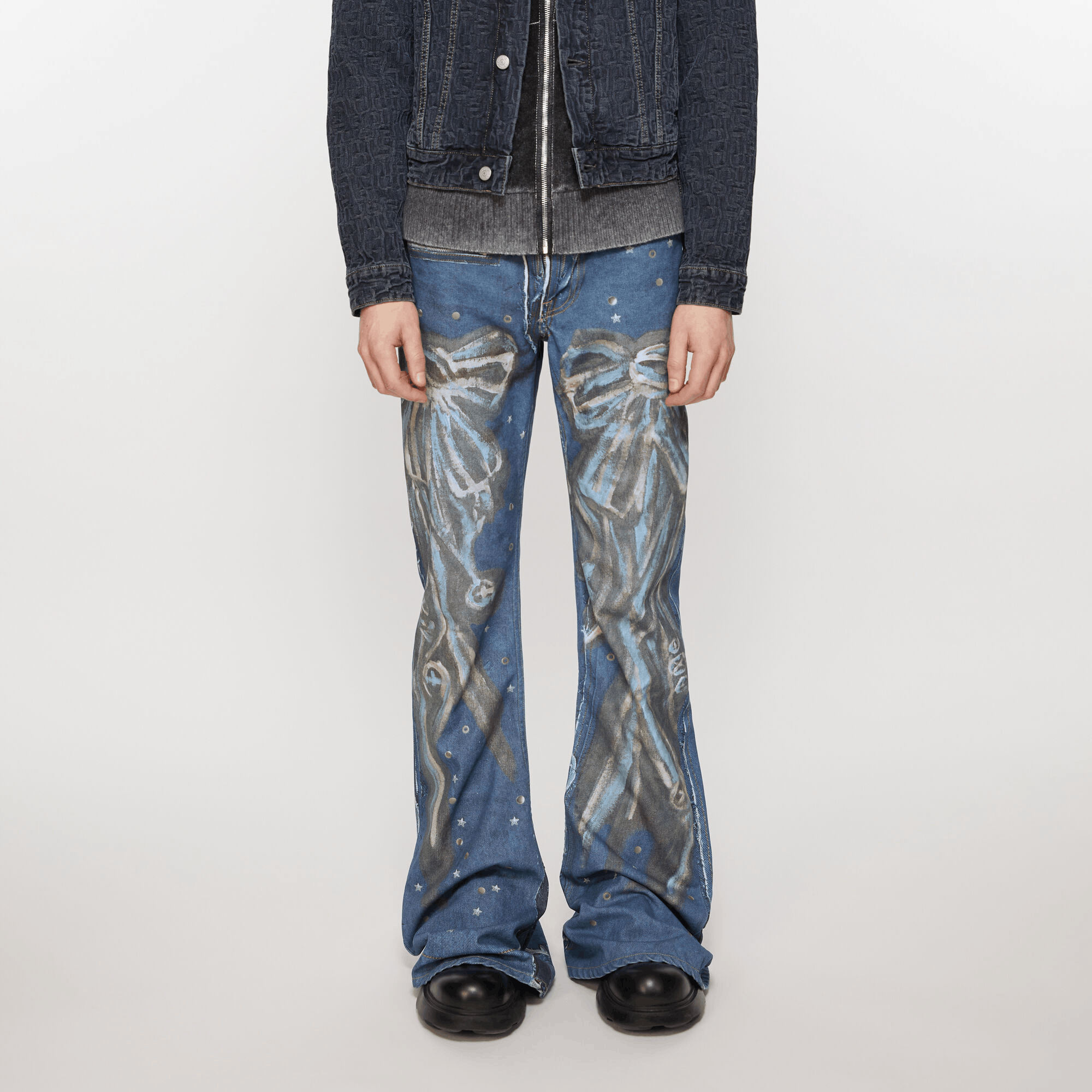 Acne Studios Acne Studios Printed Flare Denim Jeans Size 30 Size US 30 / EU 46 - 9 Thumbnail