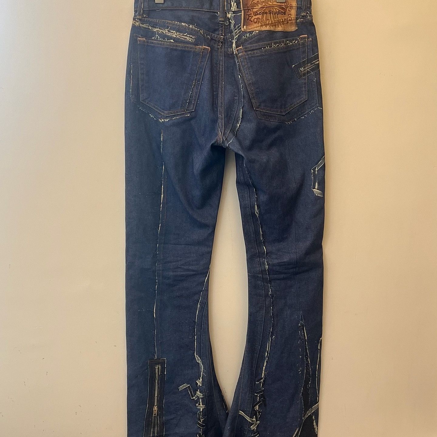 Acne Studios Acne Studios Printed Flare Denim Jeans Size 30 Size US 30 / EU 46 - 2 Thumbnail