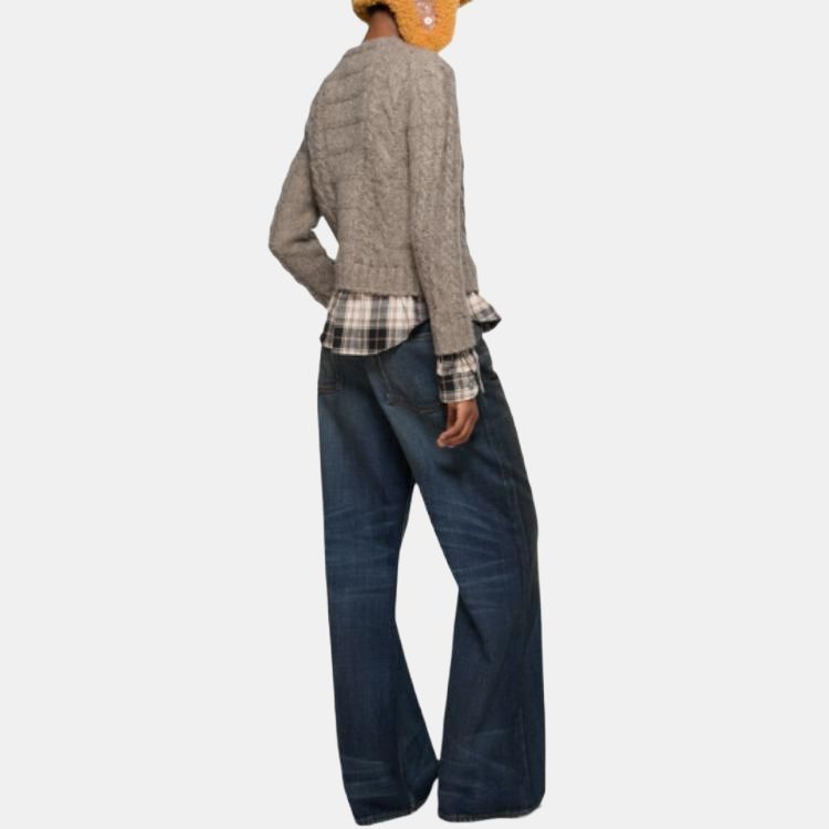 Acne Studios Acne Studios Cable Knit Layered Cardigan Size S Size S / US 4 / IT 40 - 6 Thumbnail