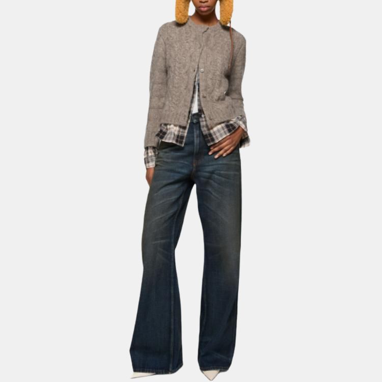 Acne Studios Acne Studios Cable Knit Layered Cardigan Size S Size S / US 4 / IT 40 - 7 Thumbnail