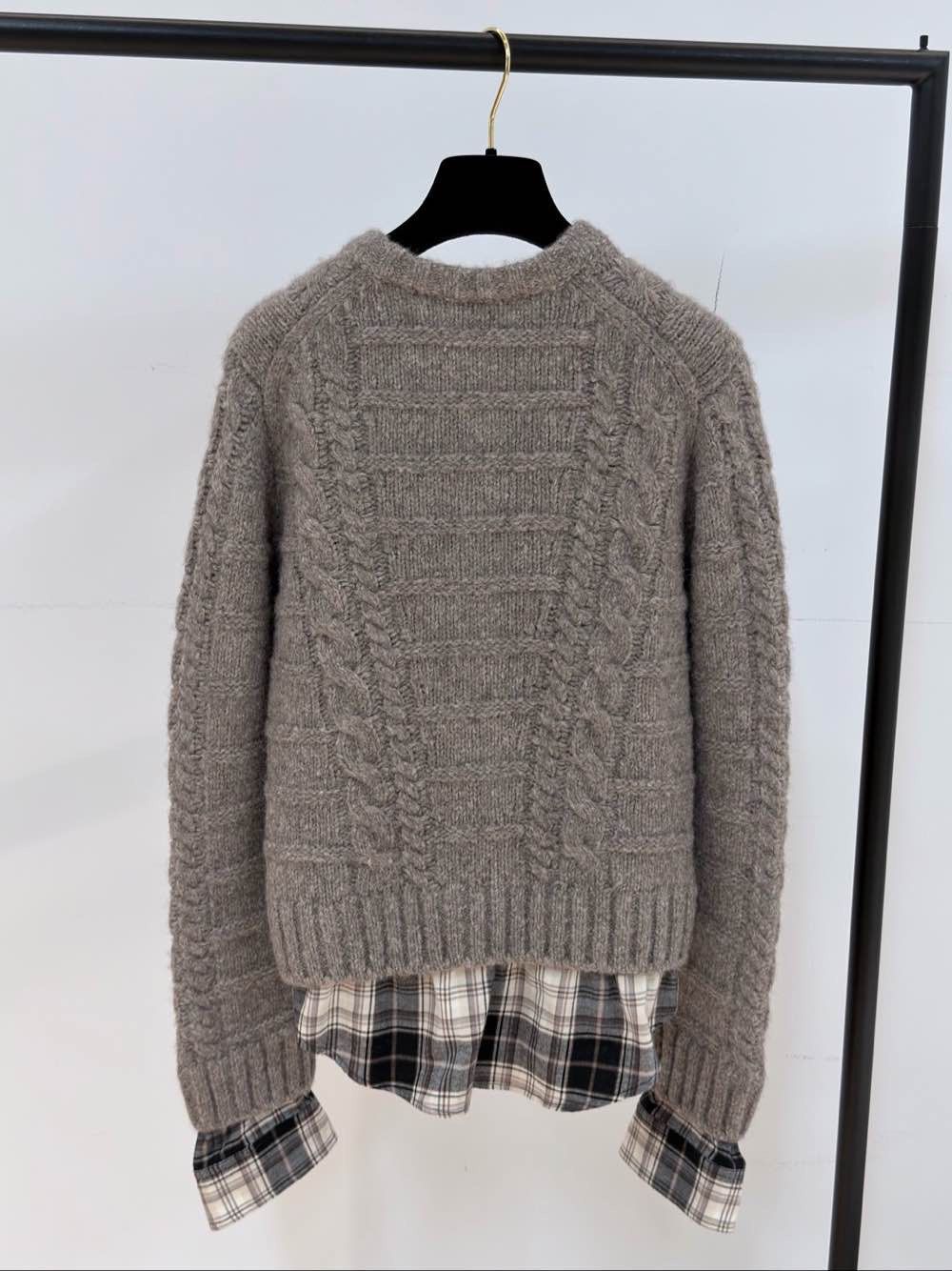 Acne Studios Acne Studios Cable Knit Layered Cardigan Size S Size S / US 4 / IT 40 - 2 Thumbnail