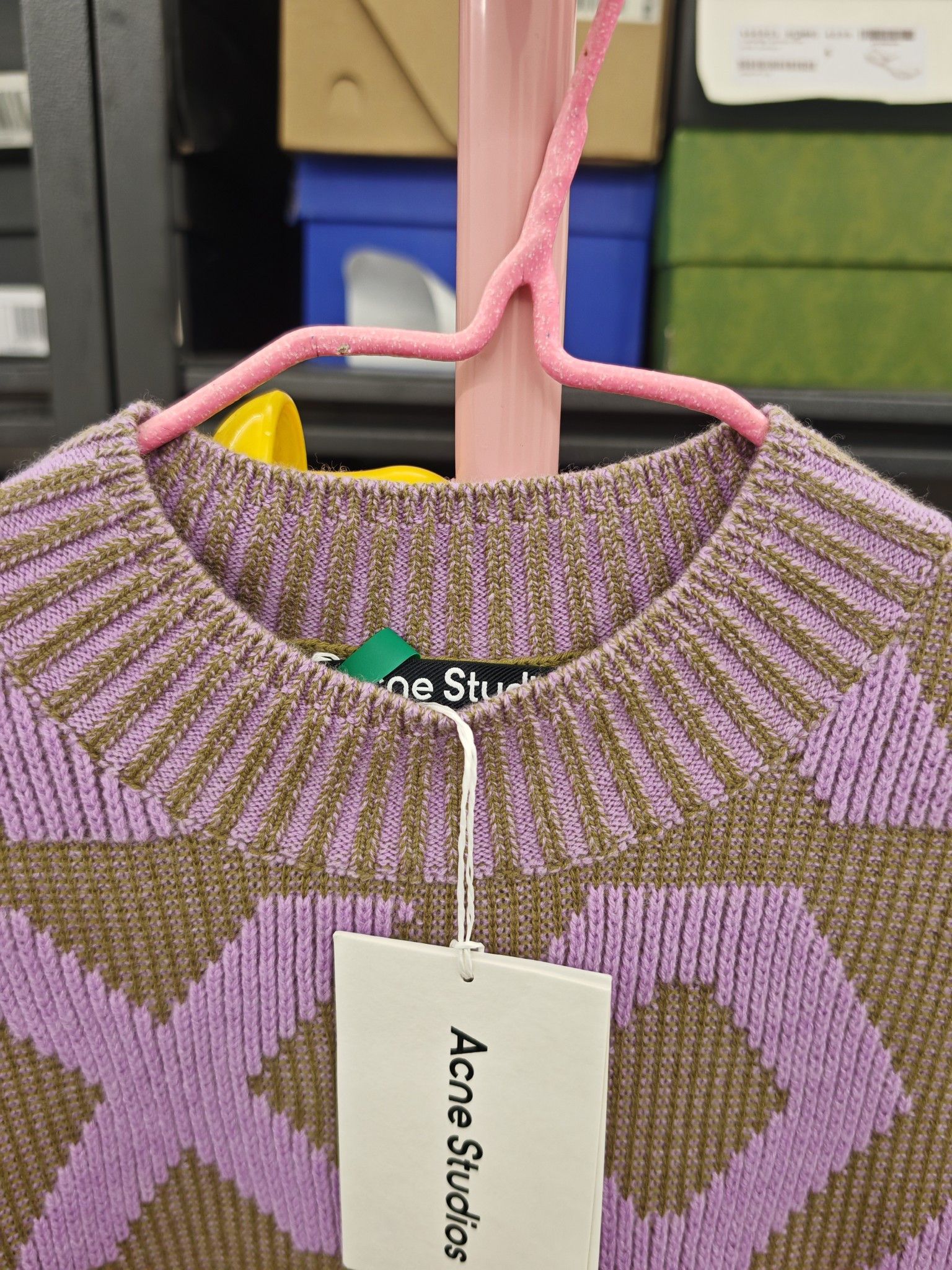 Acne Studios Acne Studios Face Geometric Wool Sweater Size S Size US S / EU 44-46 / 1 - 7 Thumbnail