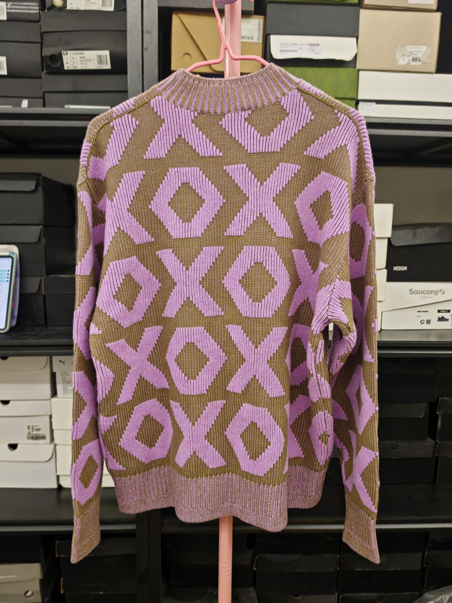 Acne Studios Acne Studios Face Geometric Wool Sweater Size S Size US S / EU 44-46 / 1 - 2 Thumbnail