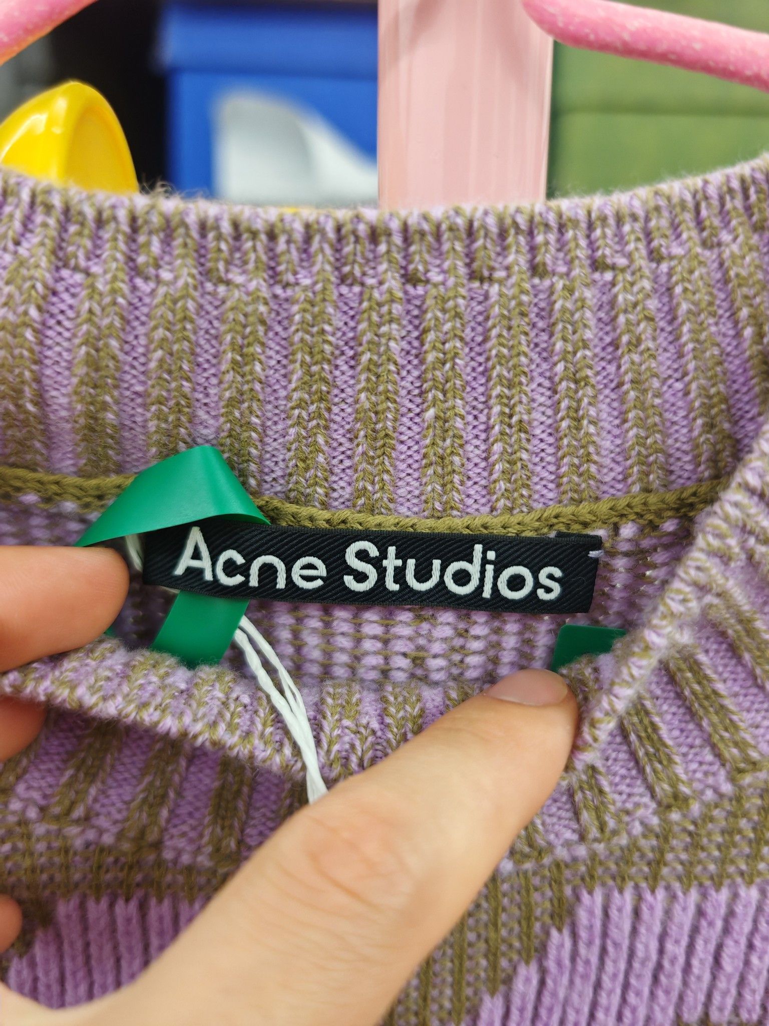 Acne Studios Acne Studios Face Geometric Wool Sweater Size S Size US S / EU 44-46 / 1 - 3 Thumbnail