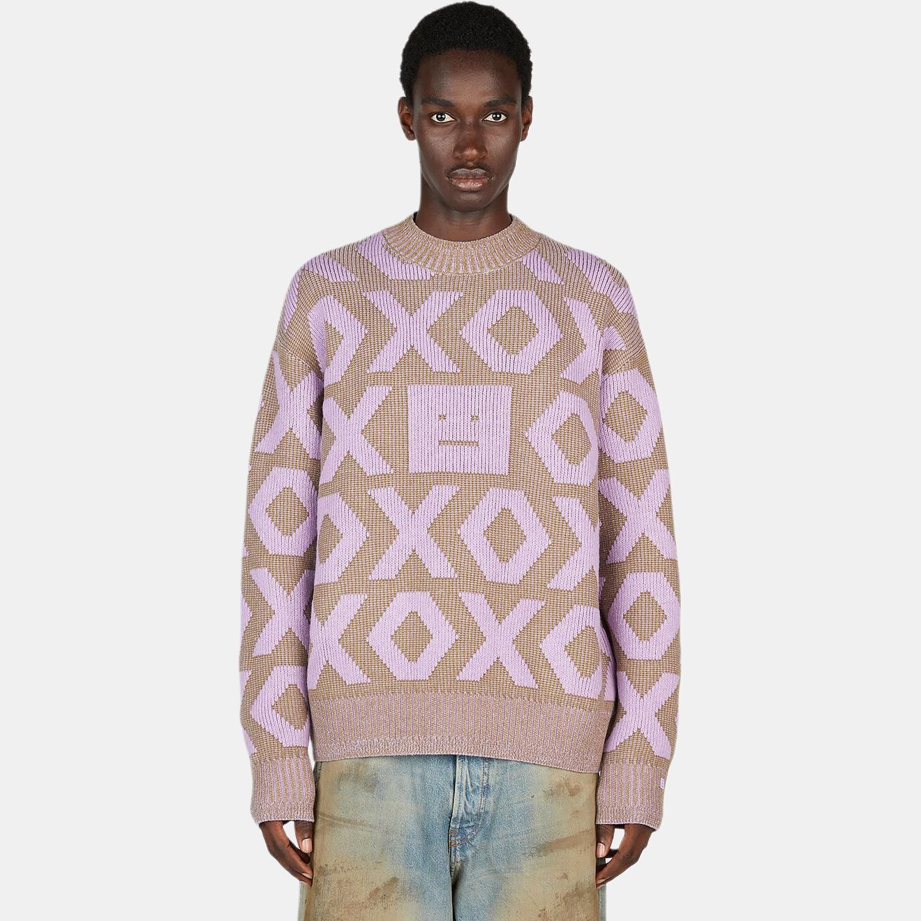Acne Studios Acne Studios Face Geometric Wool Sweater Size S Size US S / EU 44-46 / 1 - 9 Thumbnail