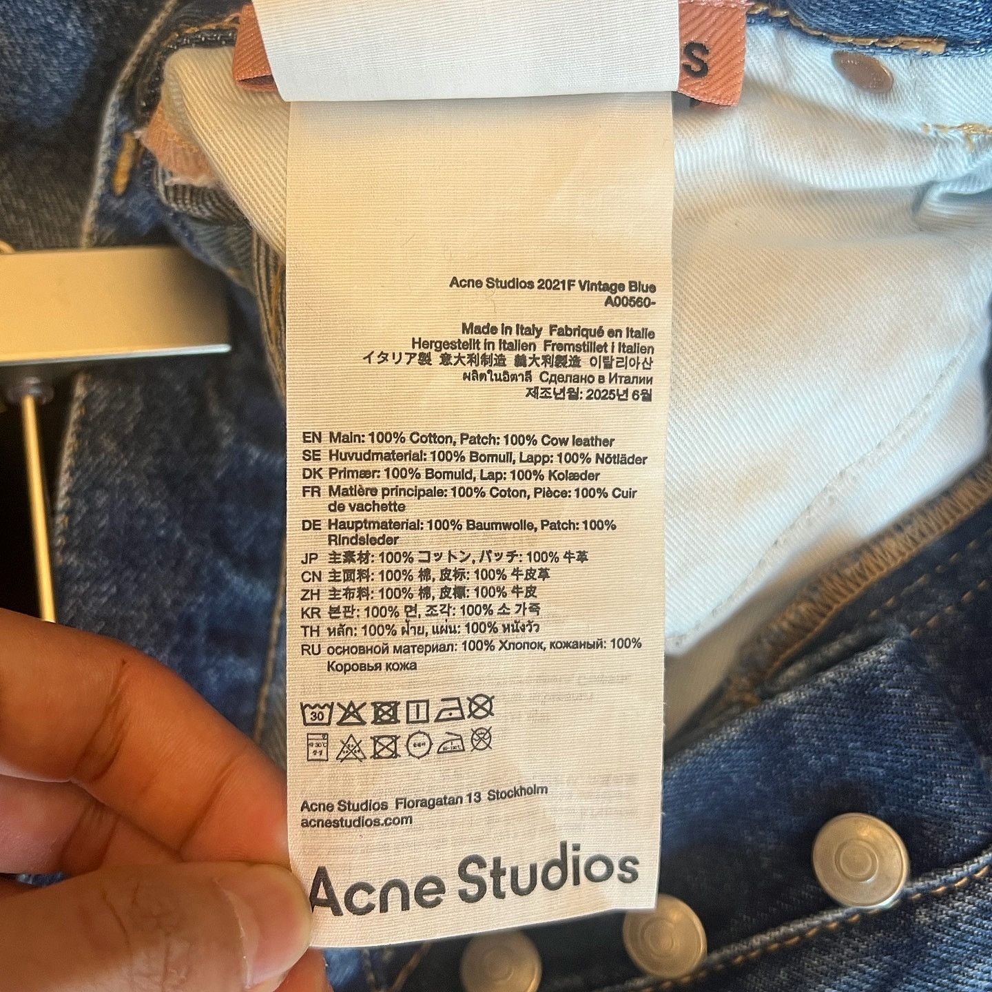 Acne Studios Acne Studios Vintage Blue Wide Leg Jeans Size 24 Size 24" / US 00 / IT 34 - 4 Thumbnail
