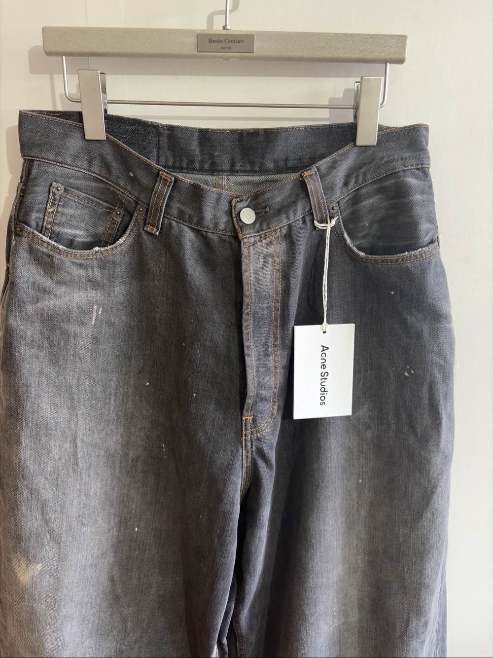 Acne Studios Acne Studios Distressed Wide Leg Jeans US 30 / EU 46 Size US 30 / EU 46 - 6 Thumbnail
