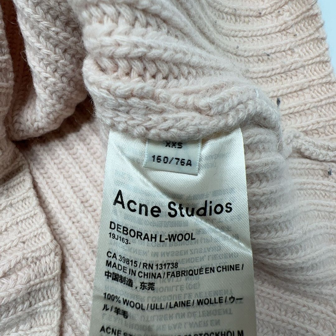 Acne Studios Acne Studios Ribbed Wool Sweater Pink Size XXS Size XXS / US 00 / IT 34 - 3 Thumbnail