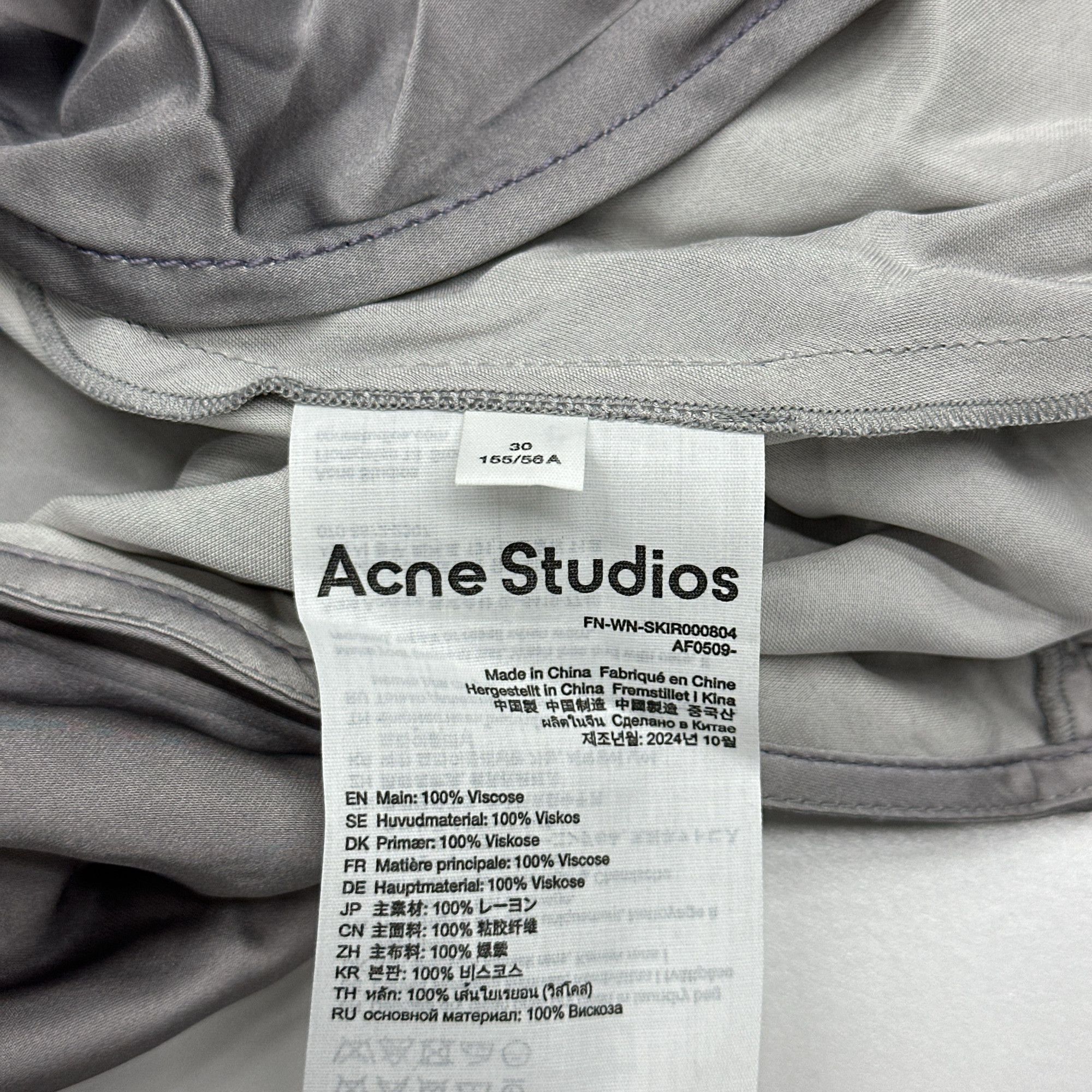 Acne Studios Acne Studios Gradient Wrap Midi Skirt Size 22 Size 22" - 3 Thumbnail