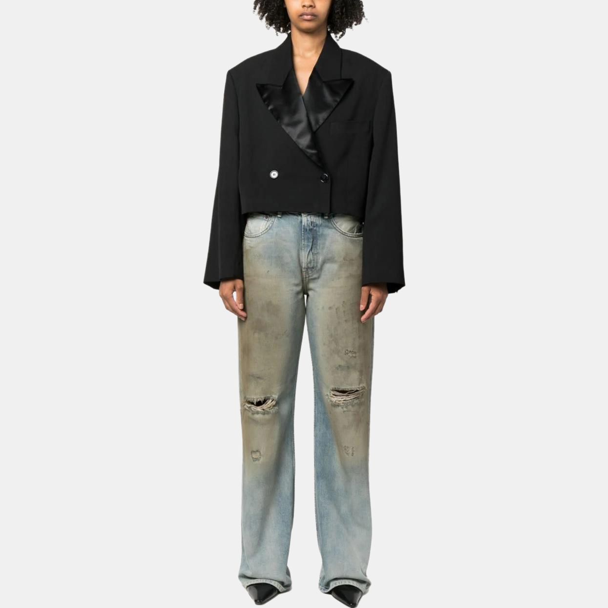 Acne Studios Acne Studios Distressed Wide Leg Jeans Size 26 Size 26" / US 2 / IT 38 - 7 Thumbnail