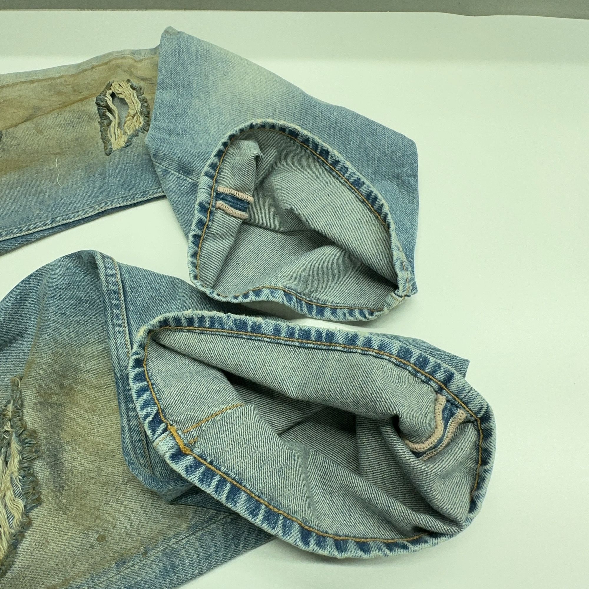 Acne Studios Acne Studios Distressed Wide Leg Jeans Size 26 Size 26" / US 2 / IT 38 - 4 Thumbnail