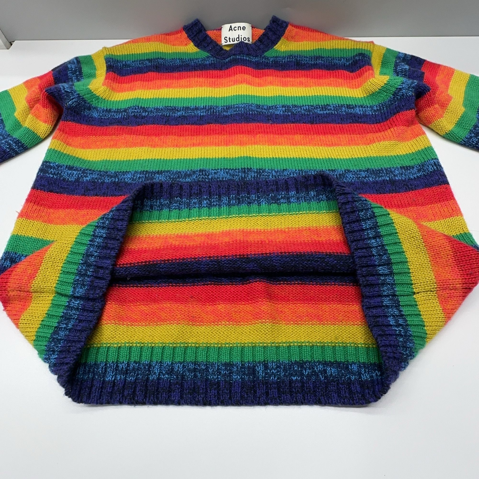 Acne Studios Acne Studios Rainbow Striped Sweater Size XS Size US XS / EU 42 / 0 - 5 Thumbnail