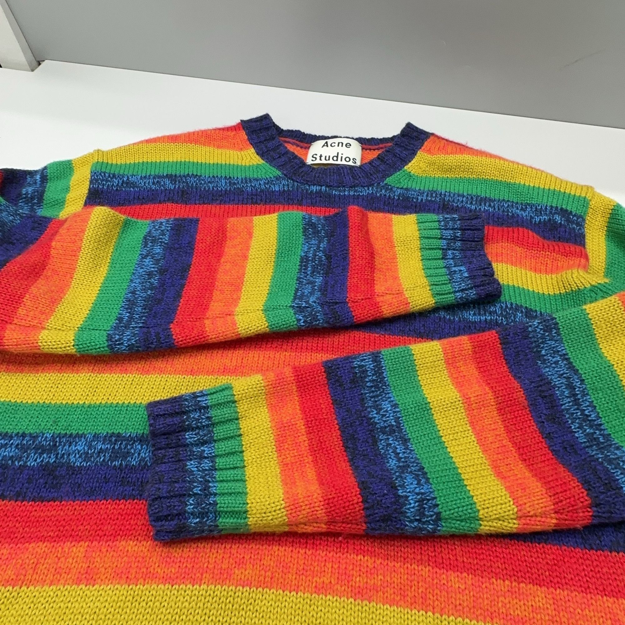 Acne Studios Acne Studios Rainbow Striped Sweater Size XS Size US XS / EU 42 / 0 - 11 Thumbnail