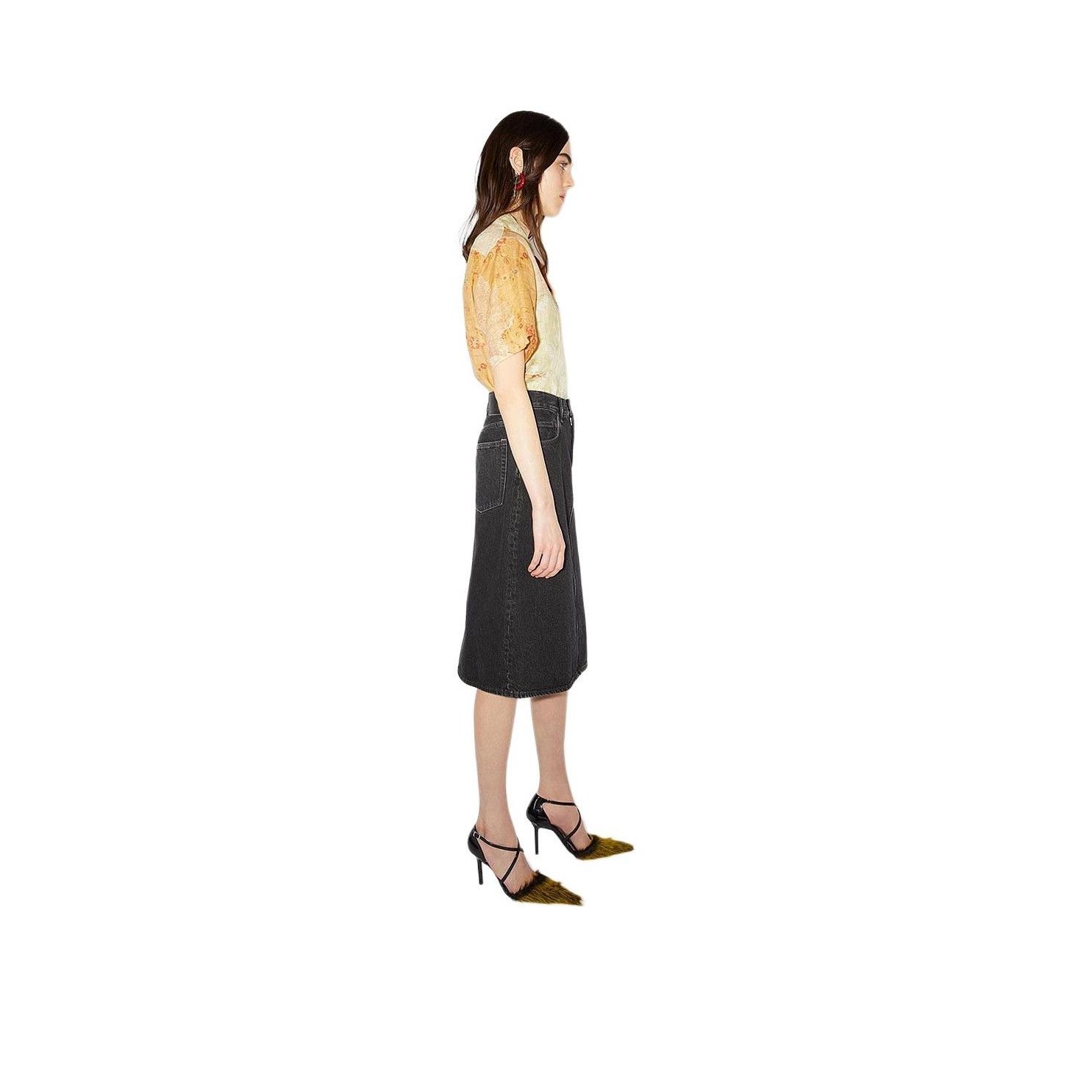 Acne Studios Acne Studios Black Denim Midi Skirt Size 34 Size 24" / US 00 / IT 34 - 13 Thumbnail