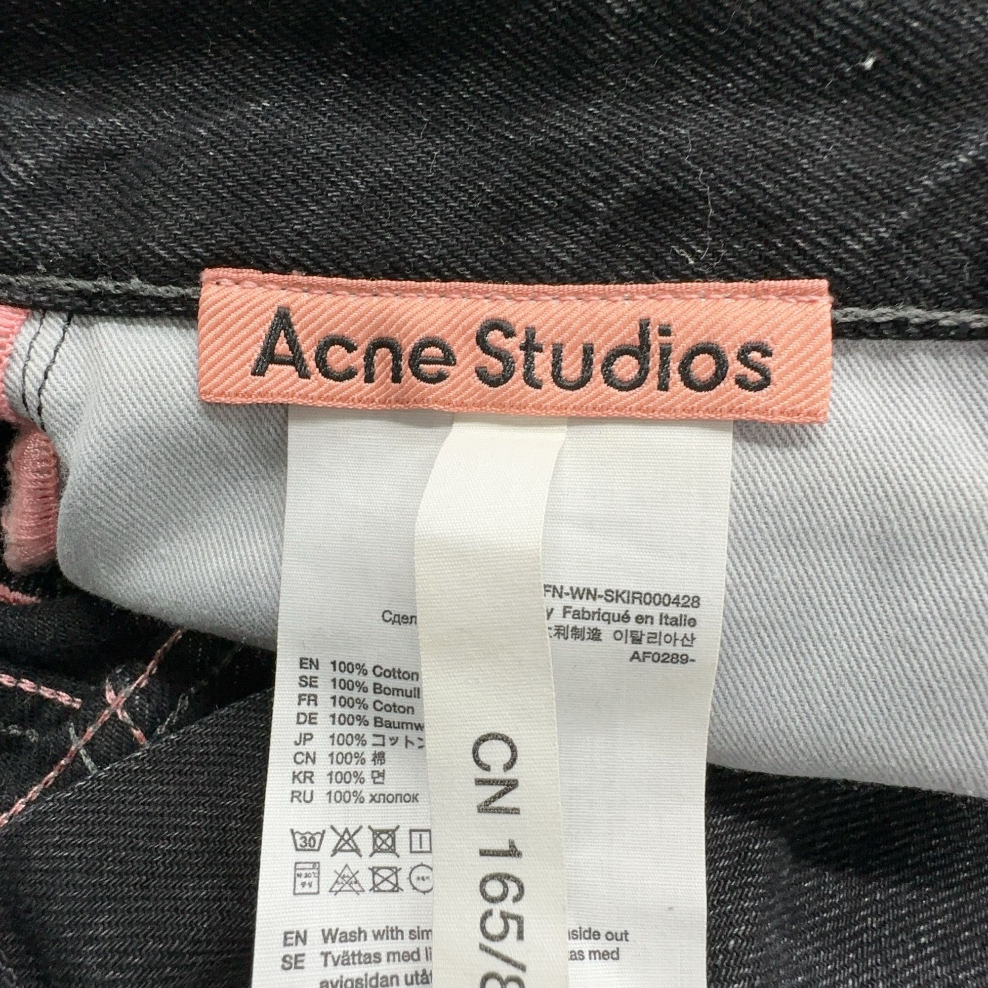 Acne Studios Acne Studios Black Denim Midi Skirt Size 34 Size 24" / US 00 / IT 34 - 4 Thumbnail