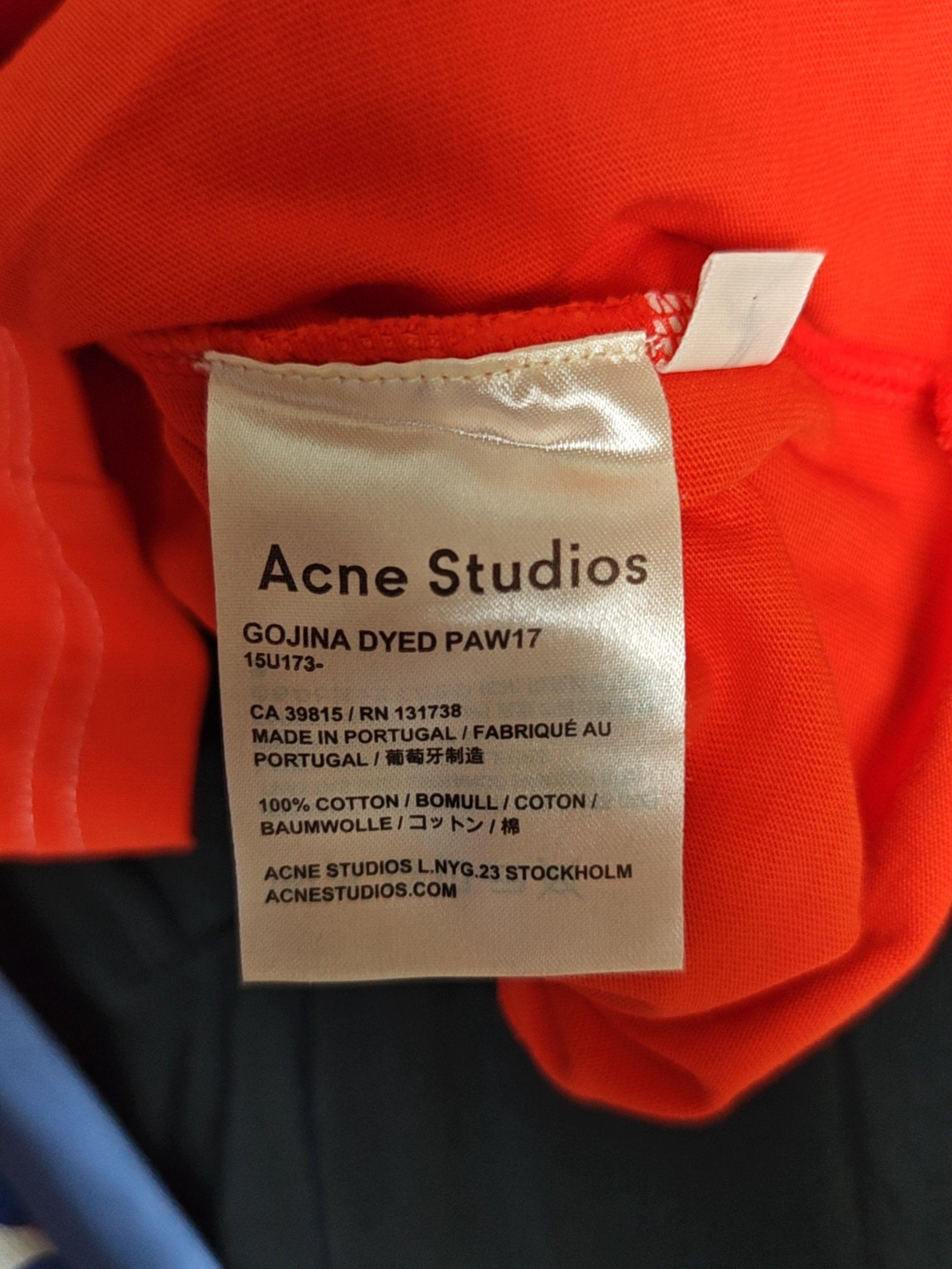 Acne Studios Acne Studios Logo Collar T-Shirt Size XXS Size XXS / US 00 / IT 34 - 4 Thumbnail