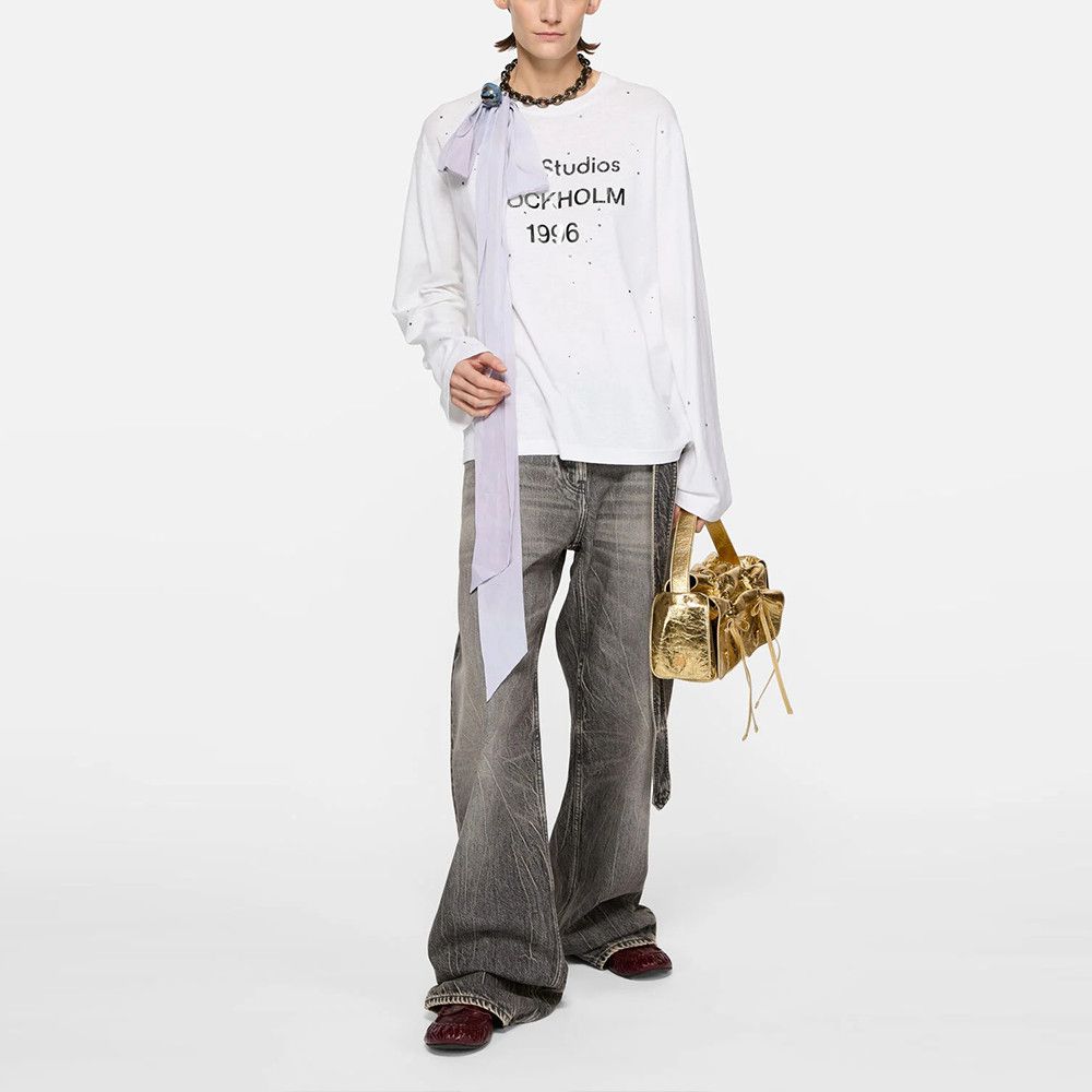 Acne Studios Acne Studios 1996 Crystal Long Sleeve T-Shirt Size M Size US M / EU 48-50 / 2 - 7 Thumbnail