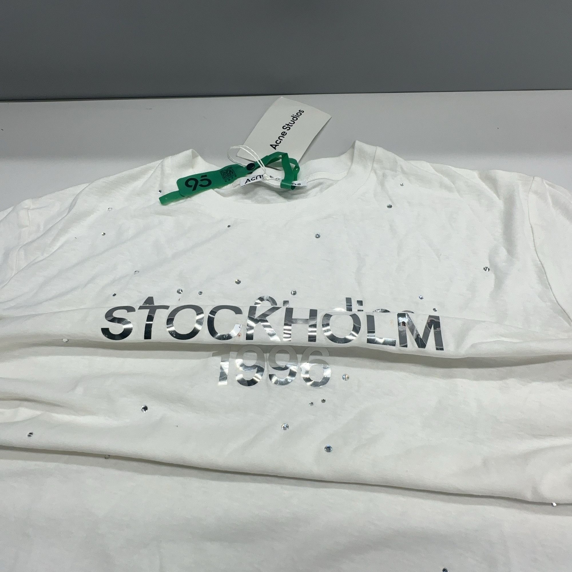 Acne Studios Acne Studios 1996 Crystal Long Sleeve T-Shirt Size M Size US M / EU 48-50 / 2 - 6 Thumbnail